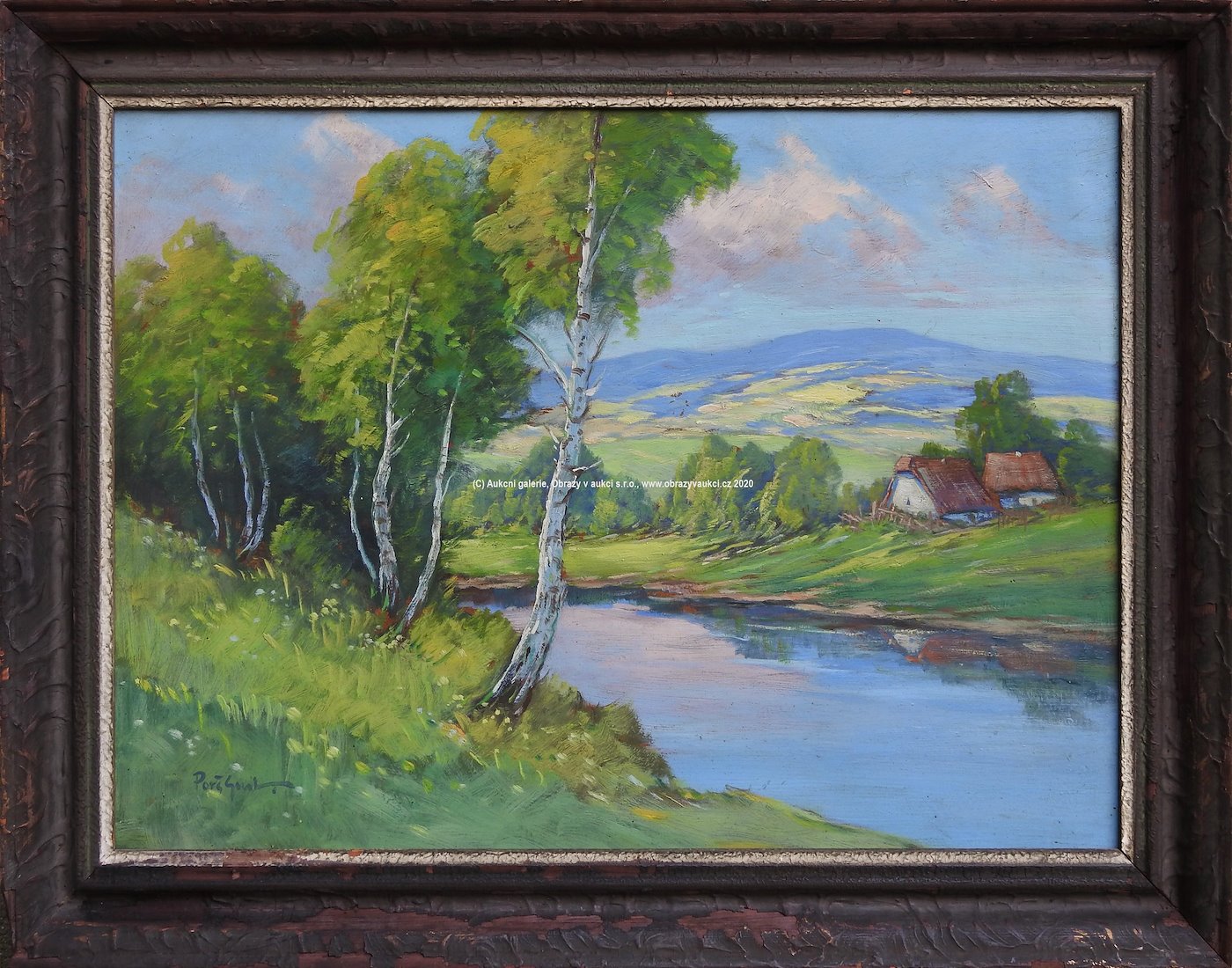 Gustav Porš - Krajina s řekou