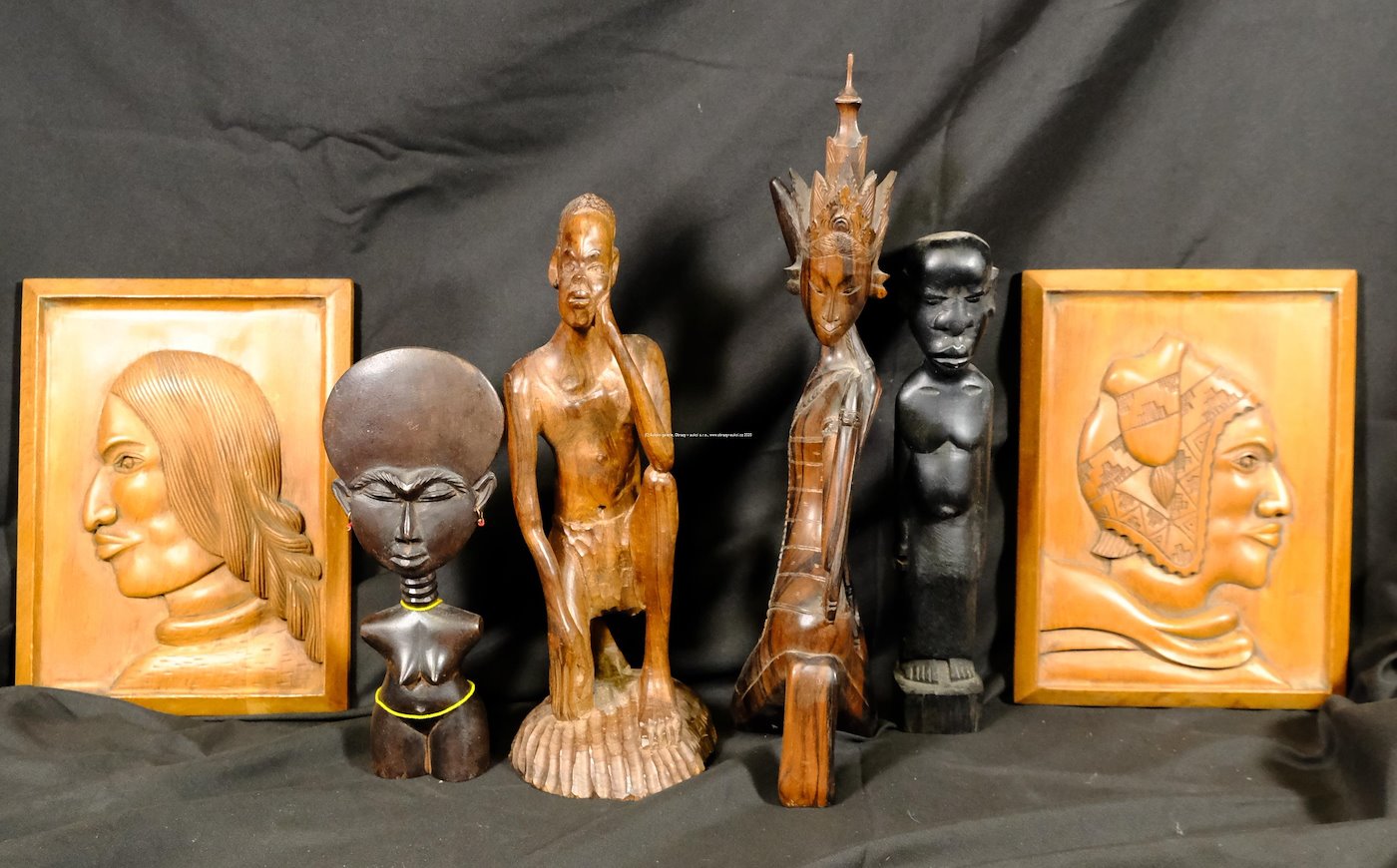 .. - Soubor 6 afrických předmětů