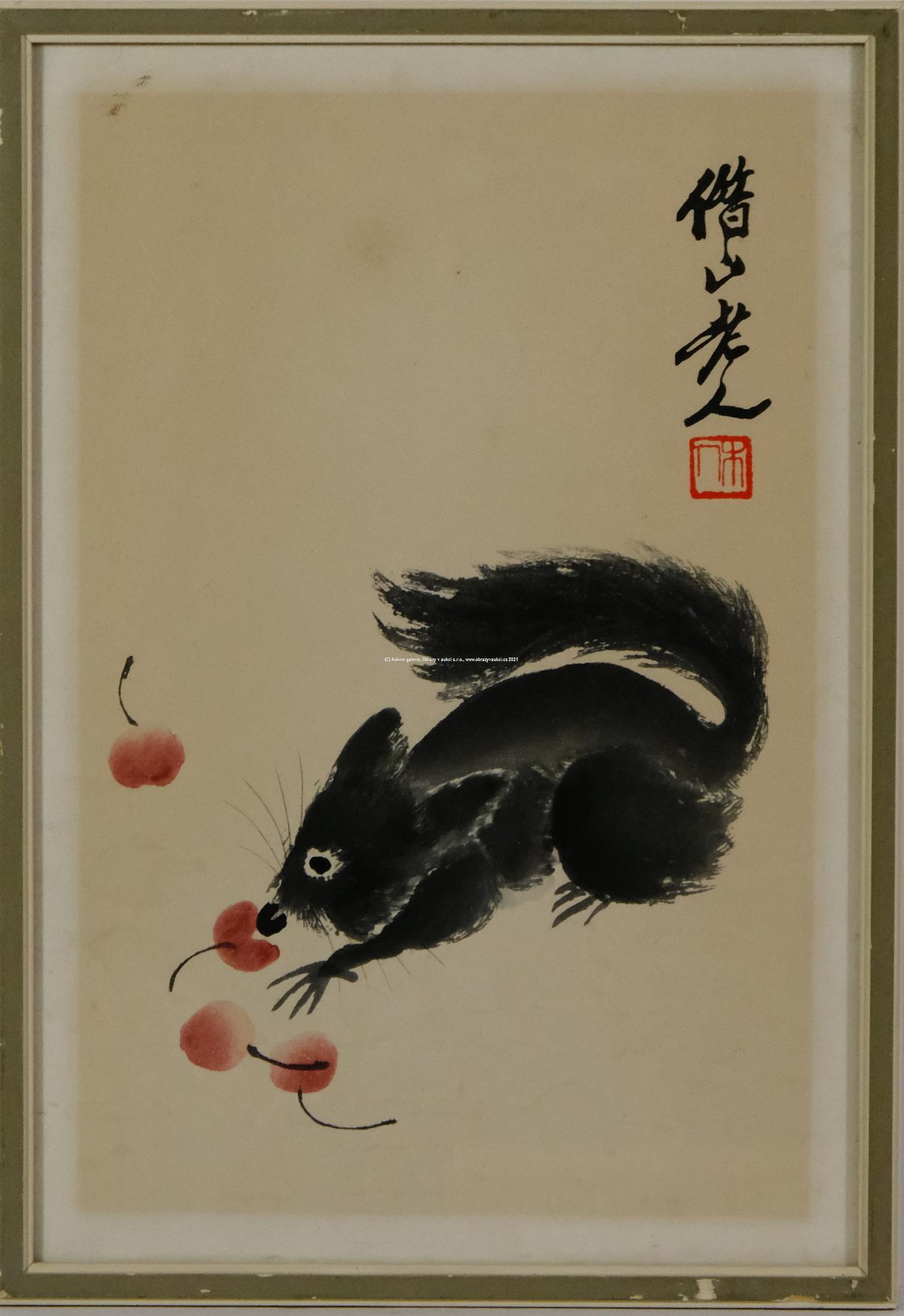 Bai-shi Qi (Čchi Paj-š´) - Veverka a třešně