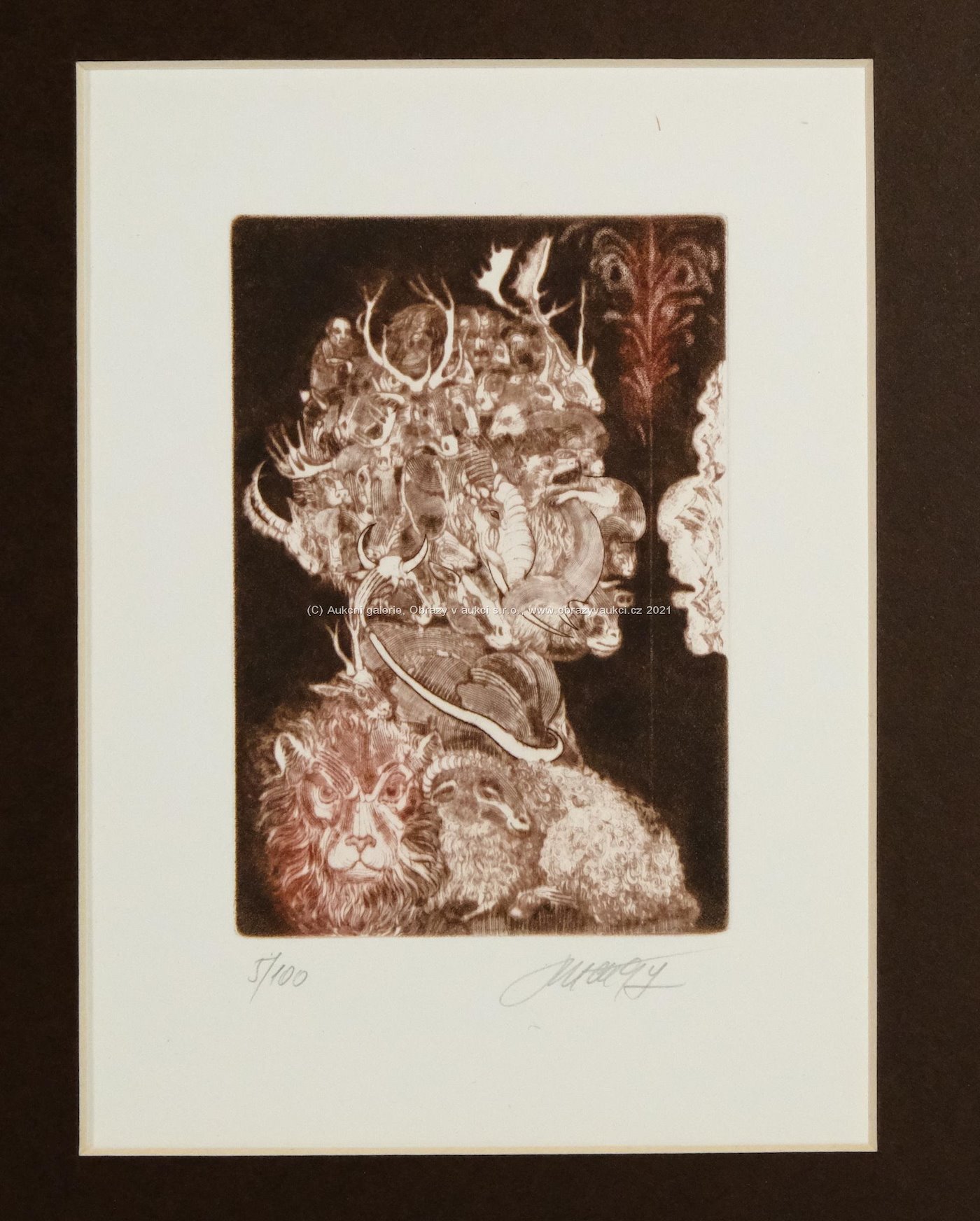 Josef Dudek - Konvolut 6 grafických listů Giuseppe Arcimboldo