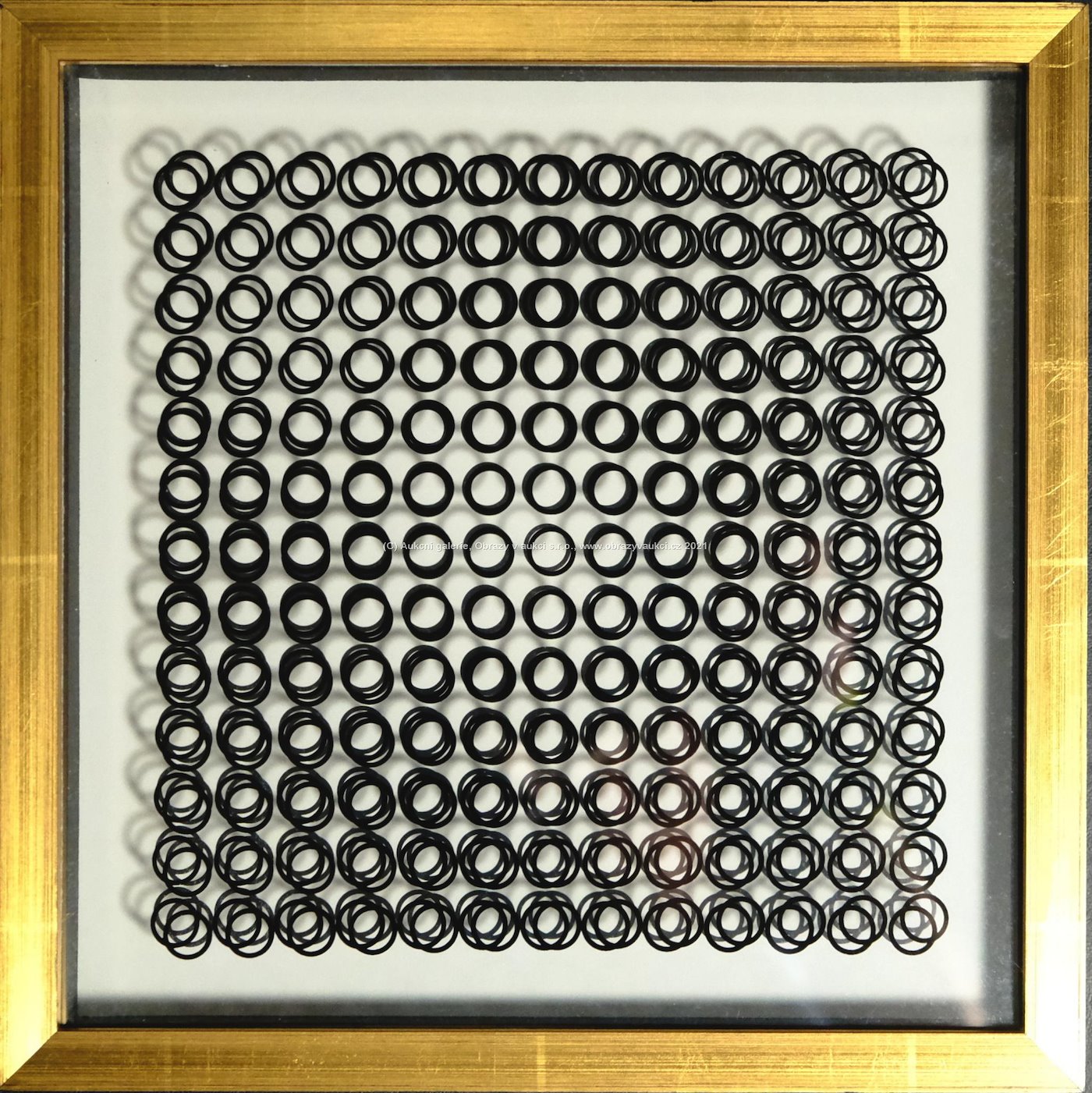 Victor Vasarely - 3D Objekt - Hologram bílý
