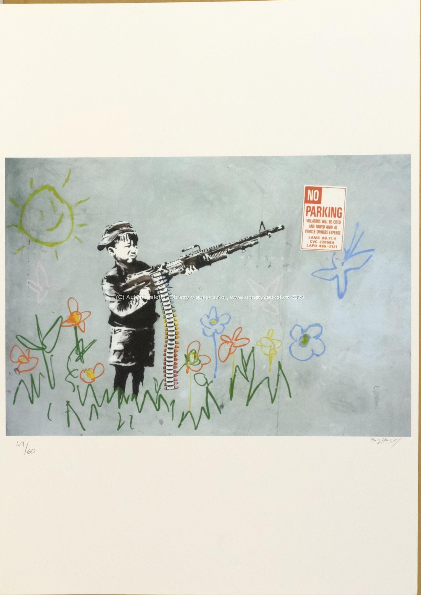 Banksy - Boy with Crayon Guy