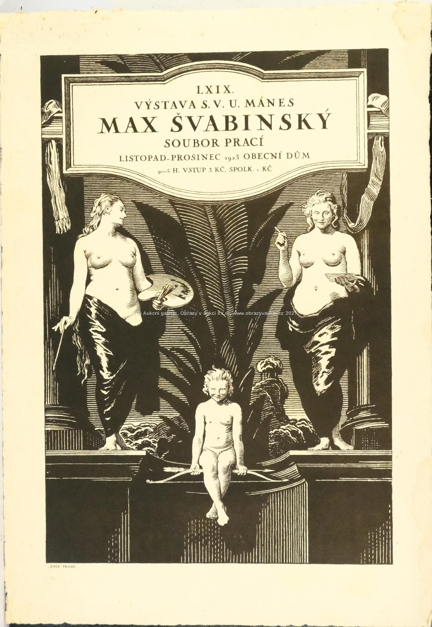 Max Švabinský - Plakát LXIX. Výstavy S.V.U. Mánes