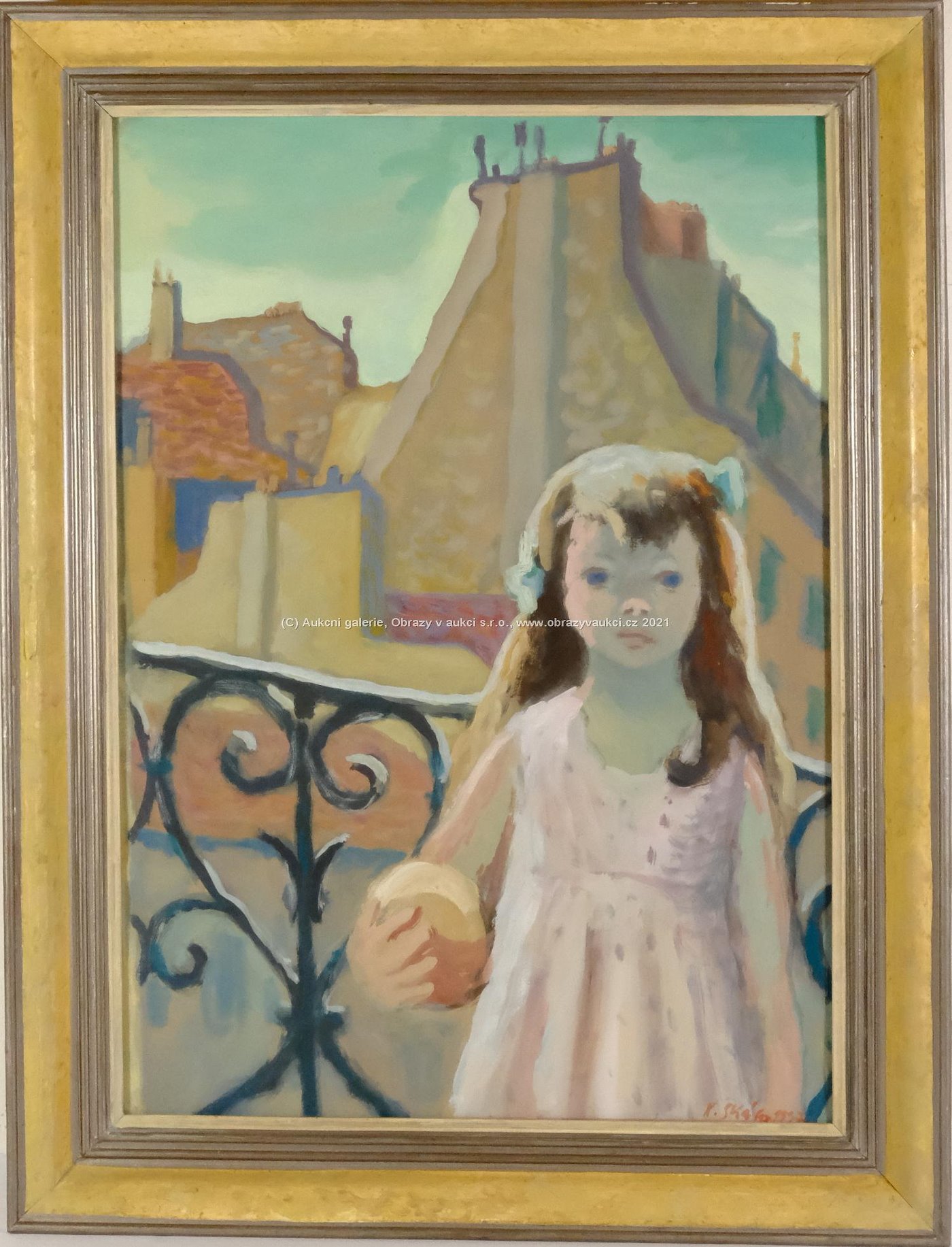 Karel Skála - Děvčátko na balkoně