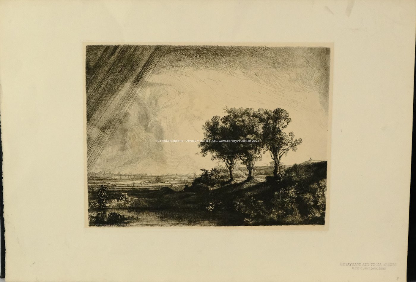 Rembrandt van Rijn - Krajina se třemi stromy