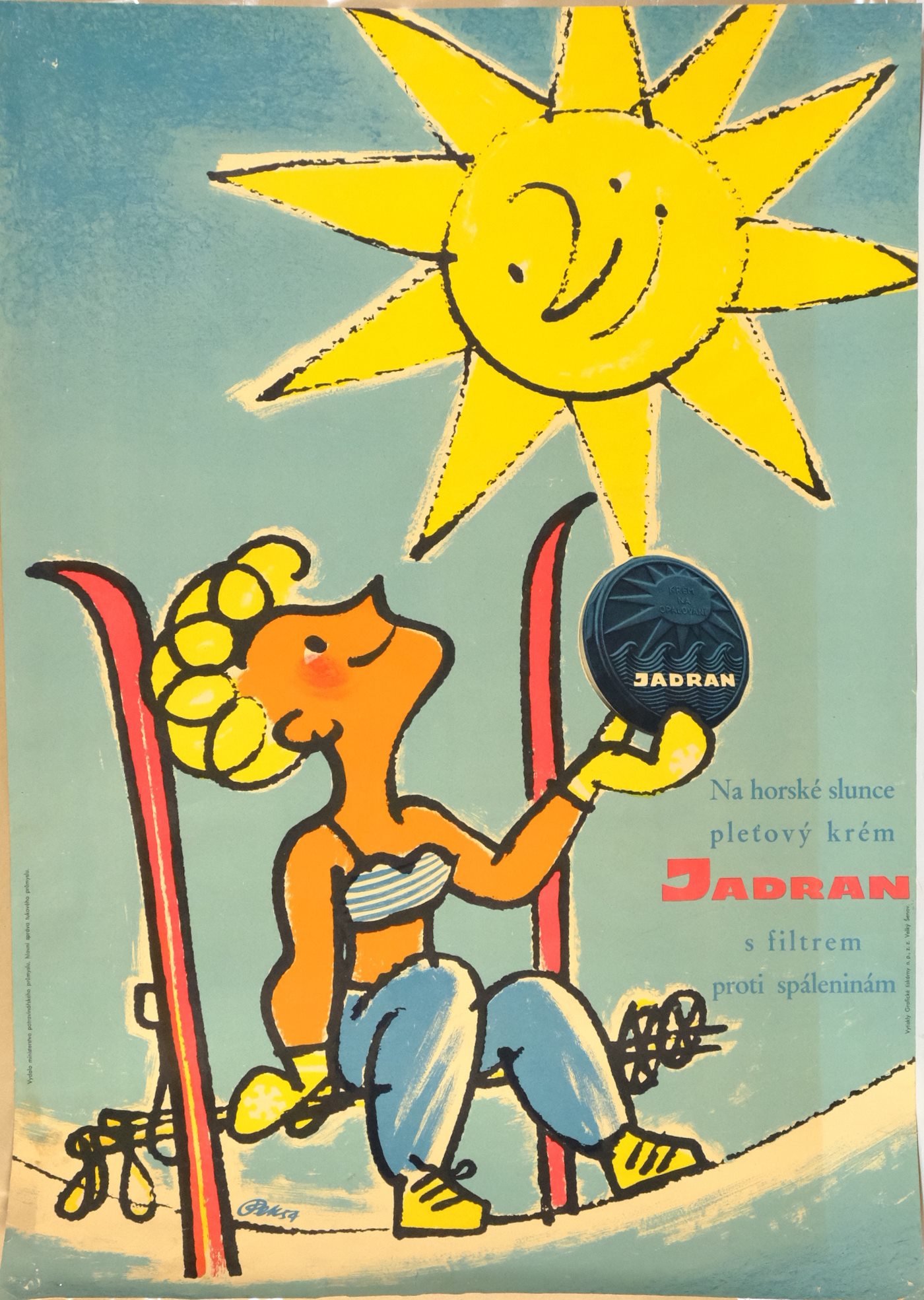 PEK - Plakát – propagace krému JADRAN – PEK 54