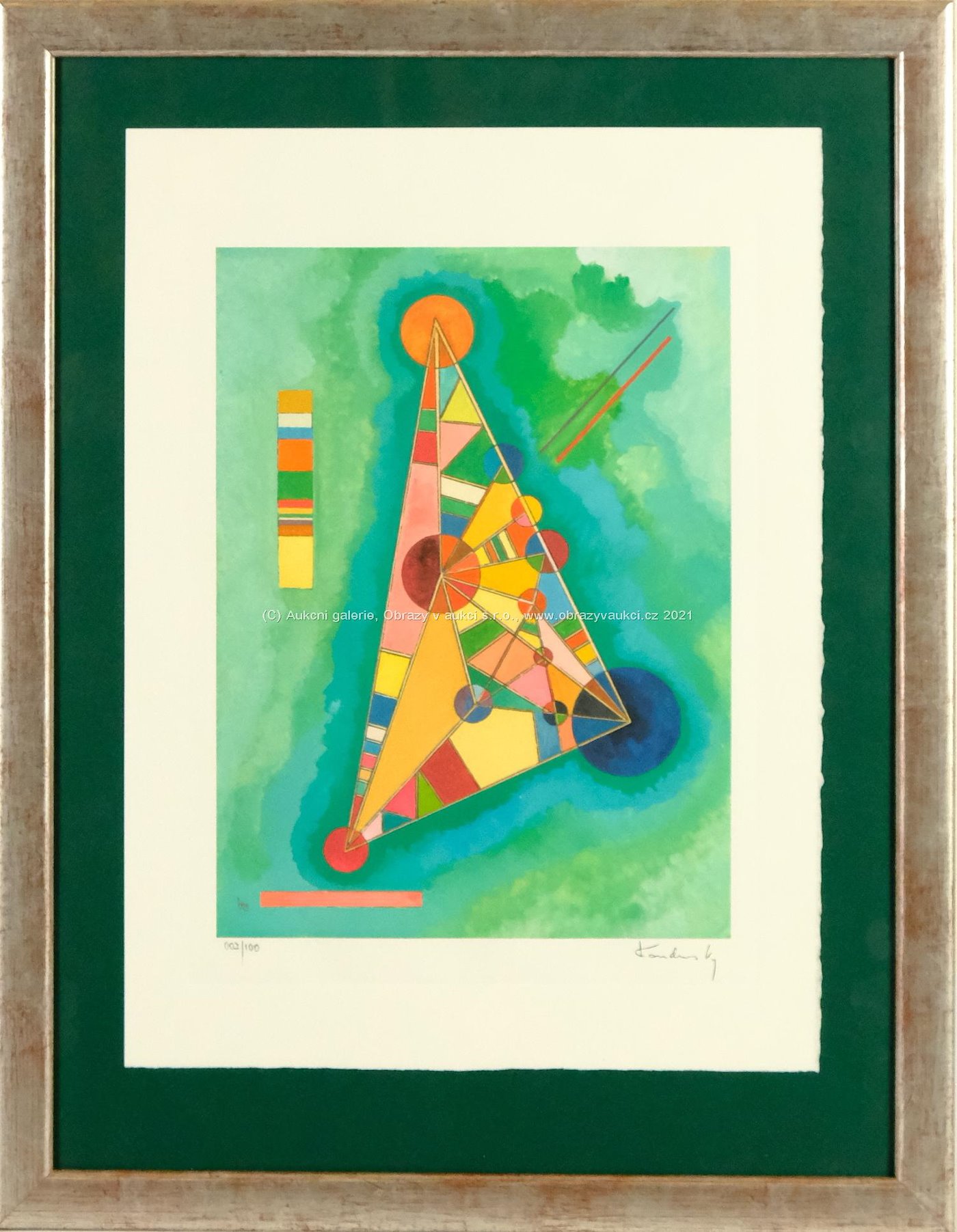 Vasilij Kandinsky - Colorful in the triangle