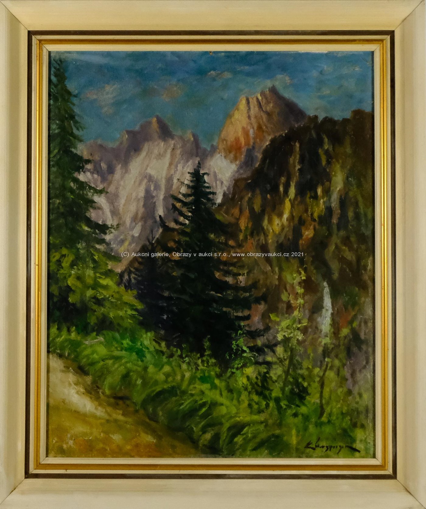 Emanuel Hosperger - Pohled na horské štíty