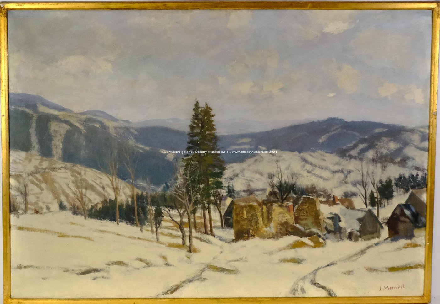 Jiří Mandel - Horská krajina v zimě