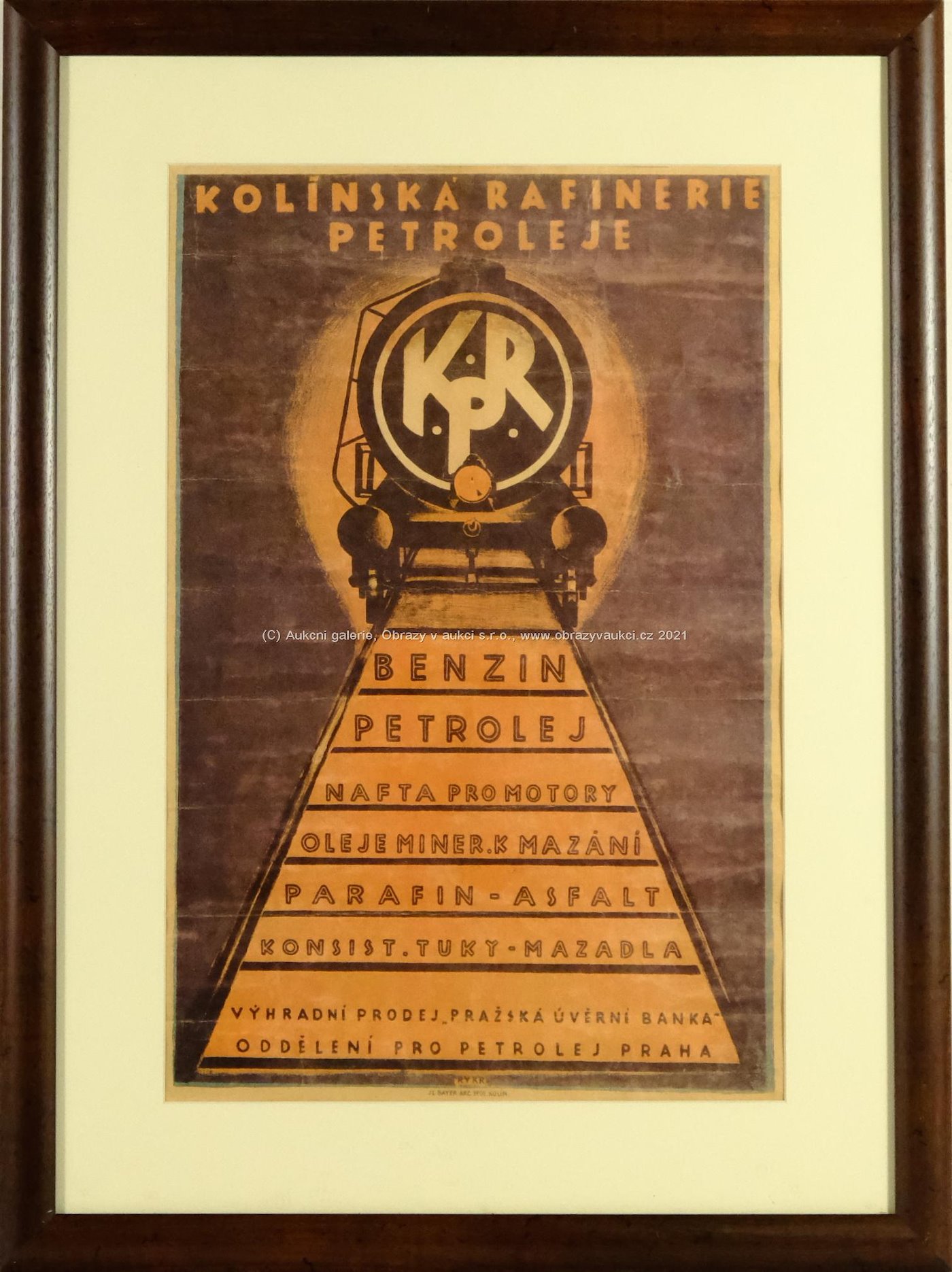 Zdeněk Rykr - Plakát Kolínská rafinerie petroleje