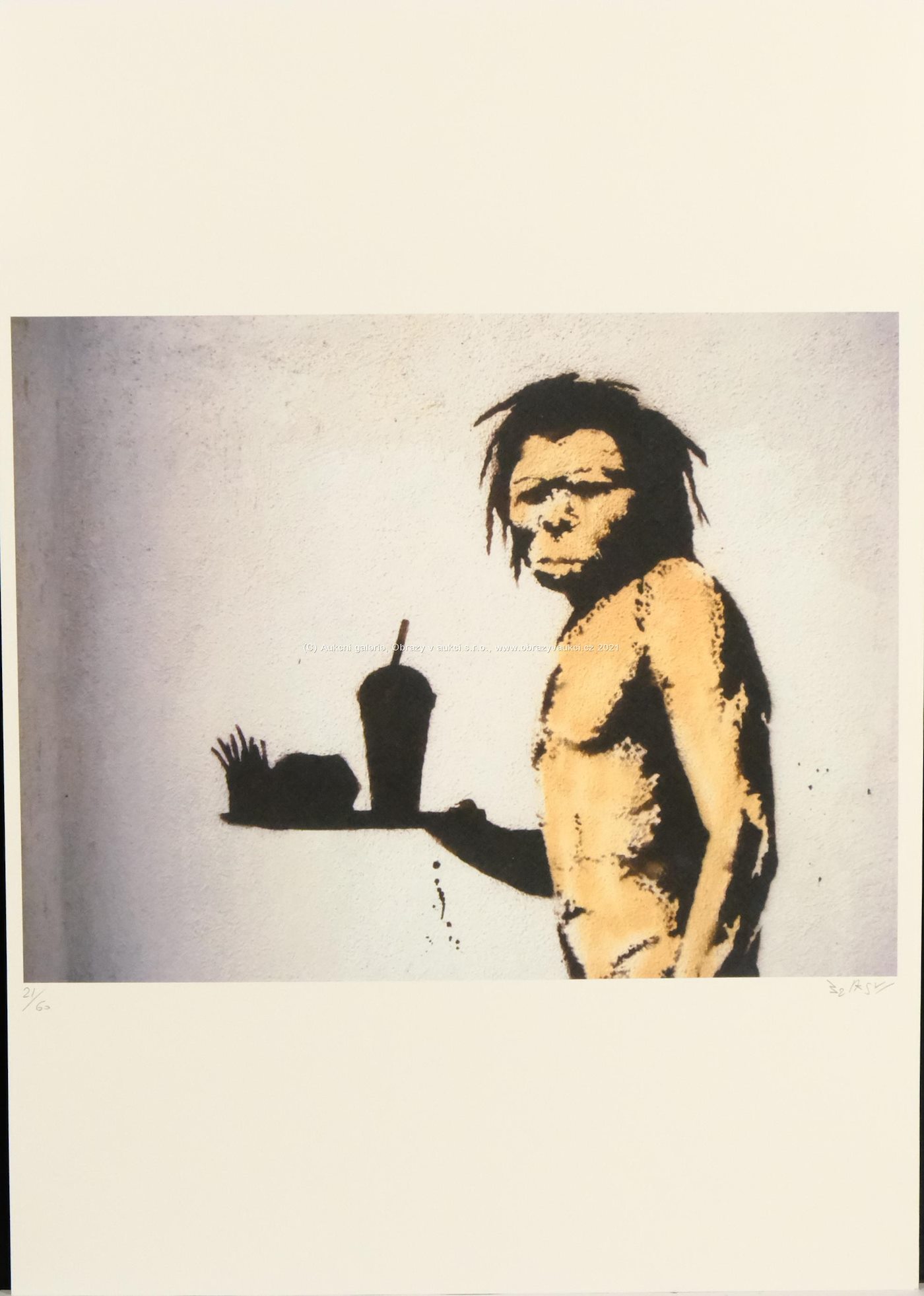 Banksy - Fast Food Neanderthal Man