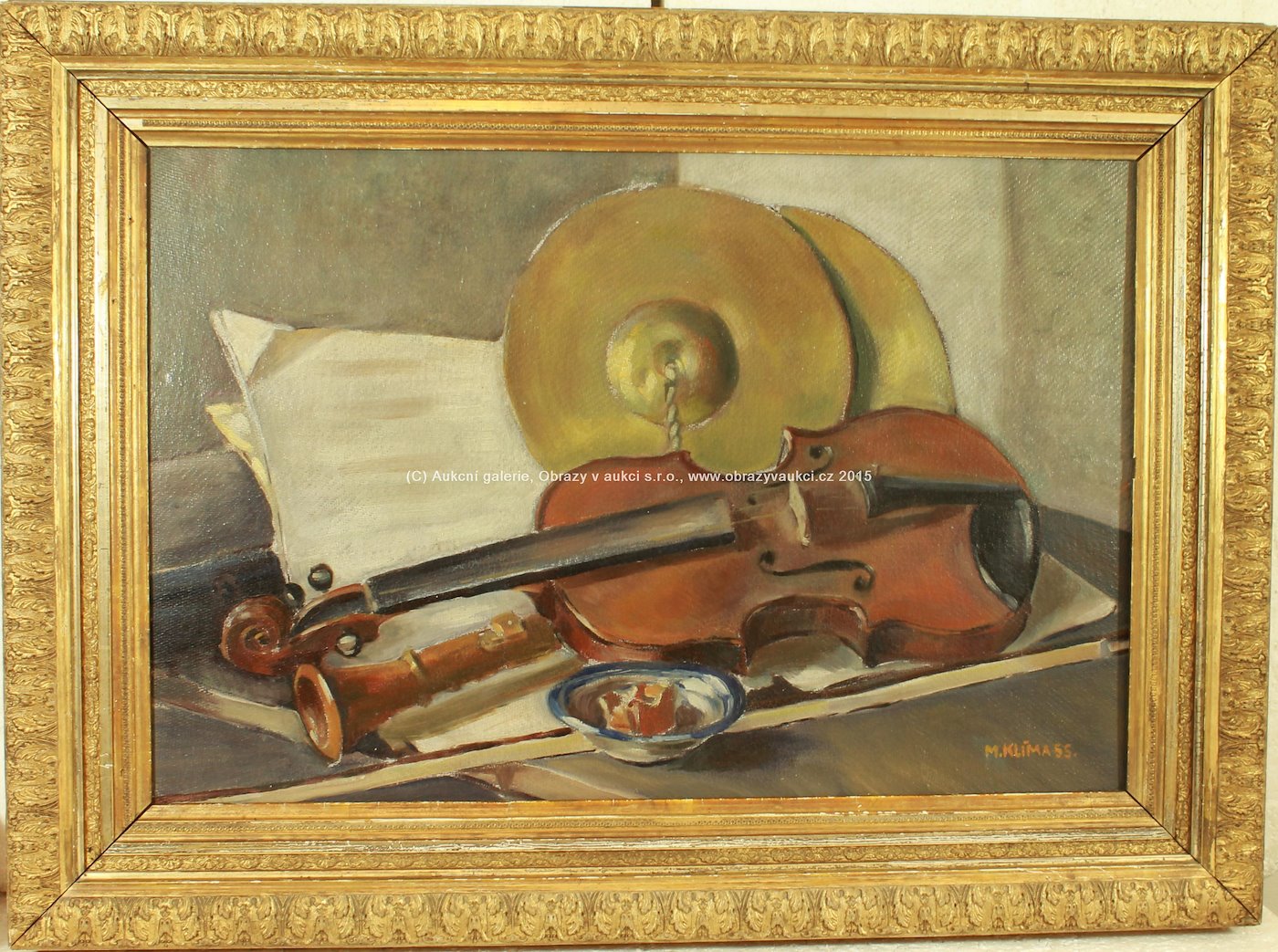 Milouš Klíma - Zátiší s houslemi