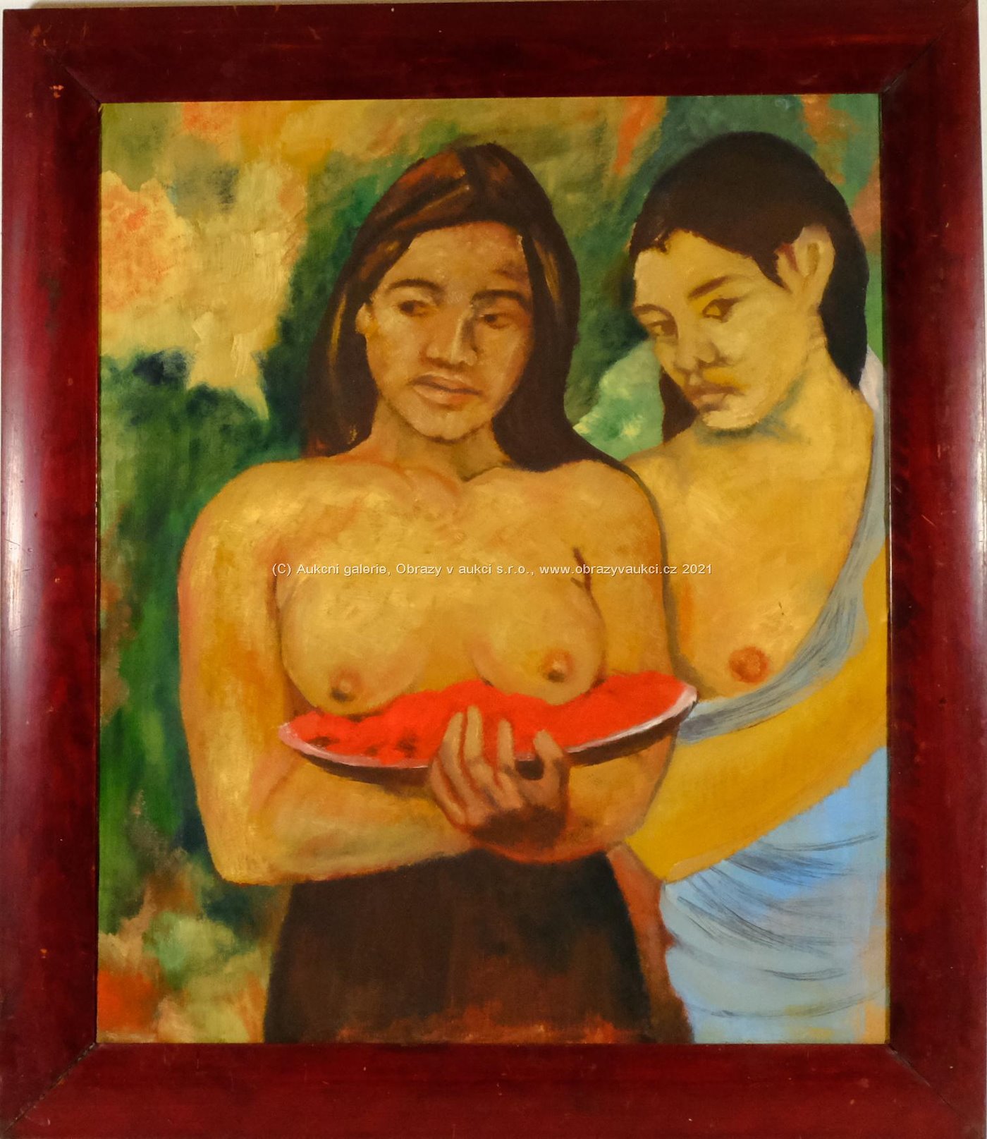 Podle Paula Gauguina - Dvě Tahiťanky