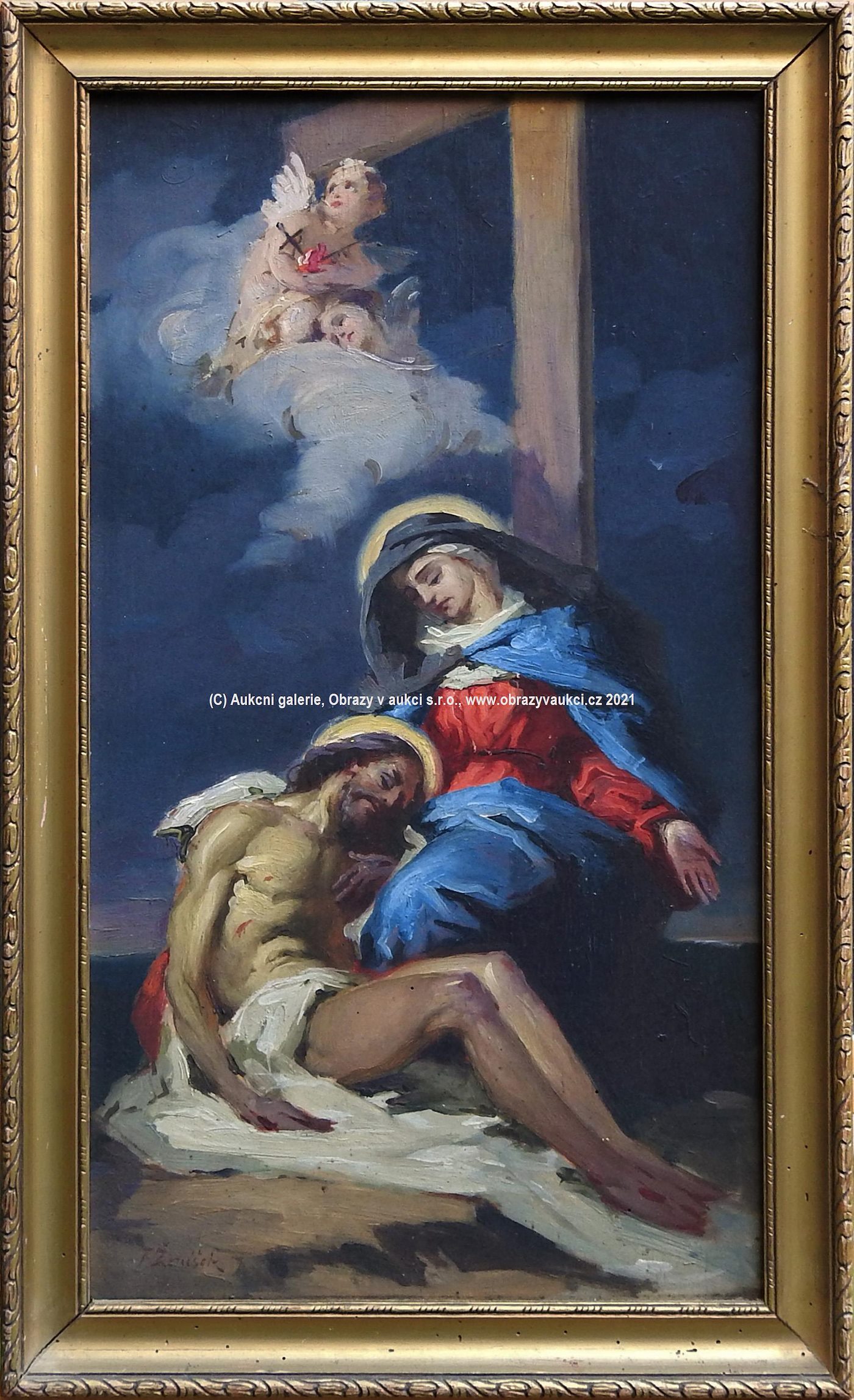František Ženíšek - P. Marie s Kristem / Pieta