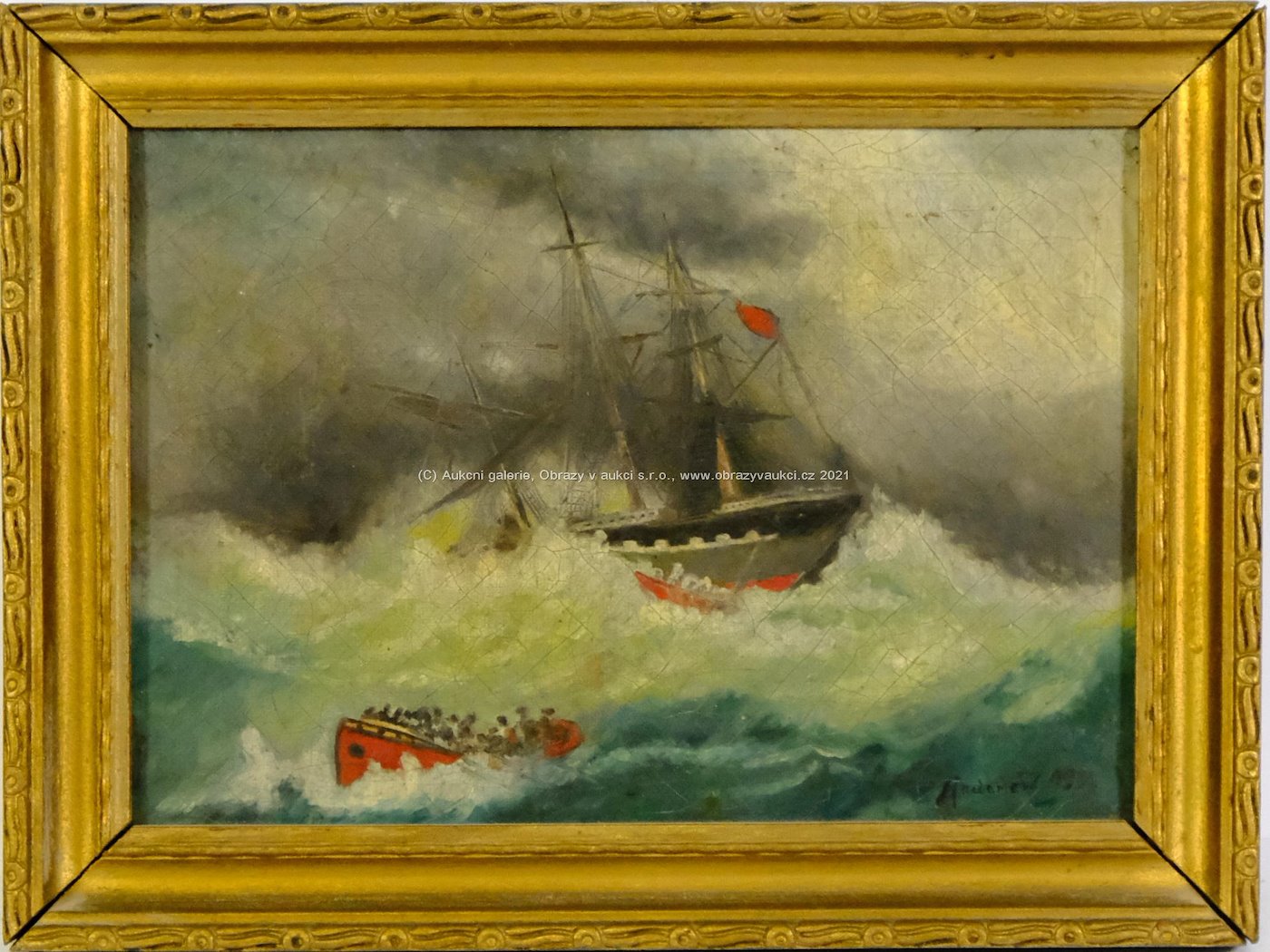 W. Anderle - Lodě v bouři