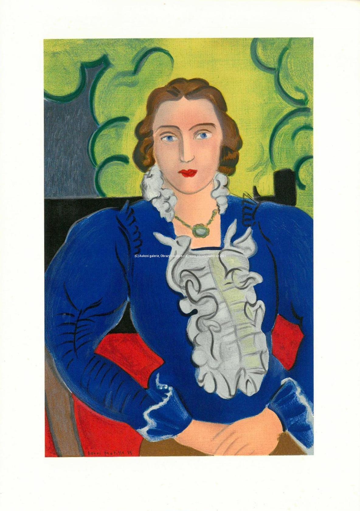 Henri Matisse - Madame L. D. en la blouse bleue 