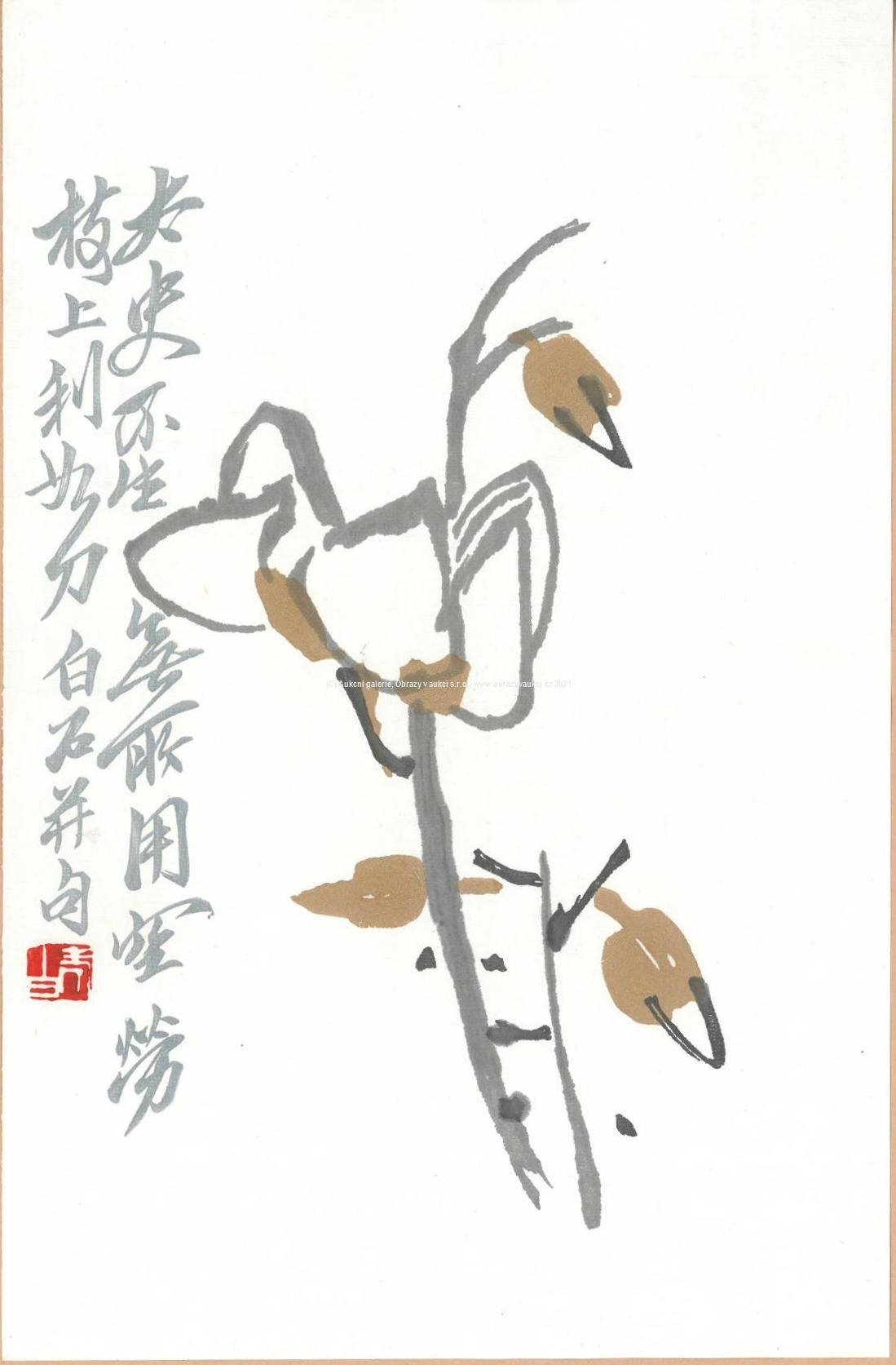 Bai-shi Qi (Čchi Paj-š´) - Větvičky s plody