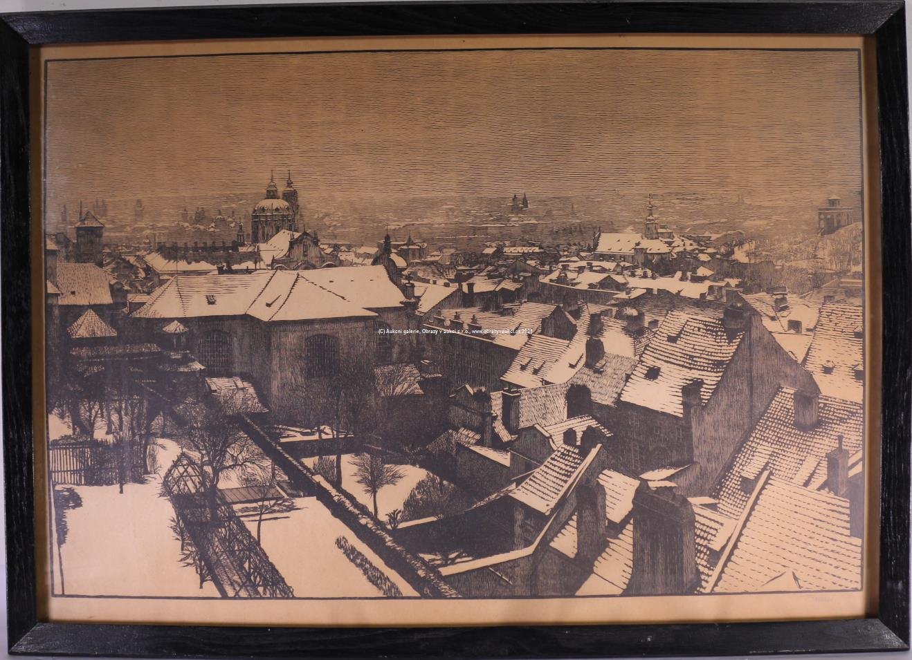 František Kobliha - Panorama staré Prahy