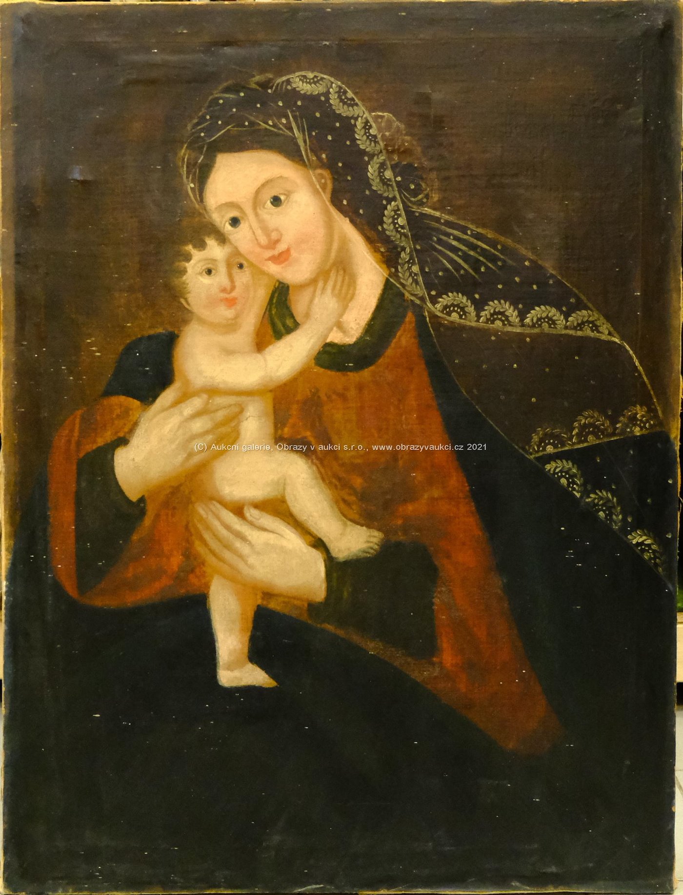 Střední Evropa 19. stol. - P. Marie, variace na milostný obraz Madony Pasovské