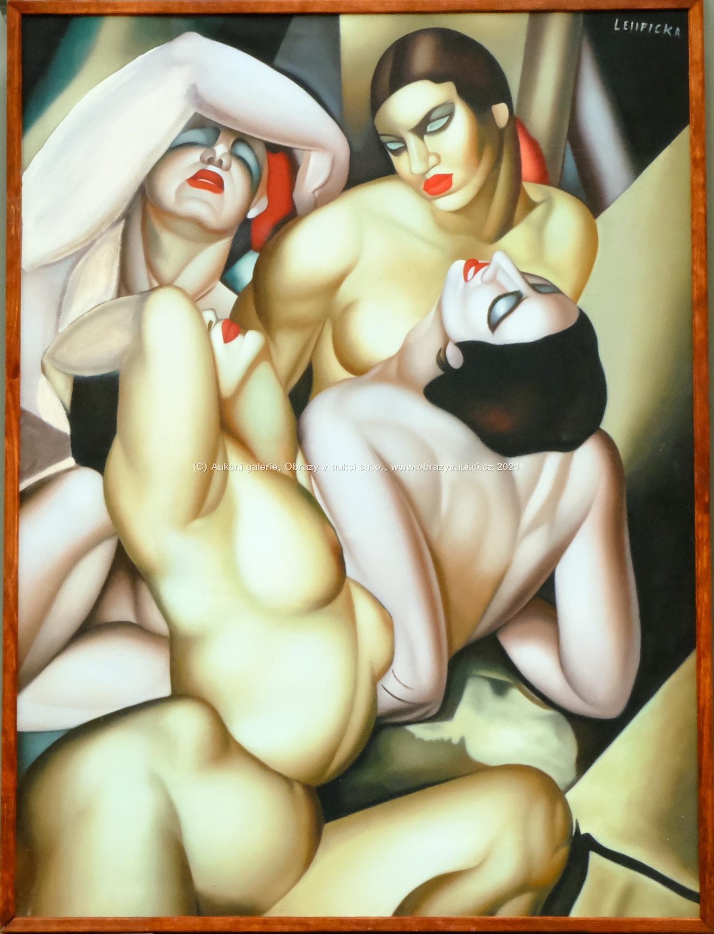 podle Tamara De Lempicka - Group of 4 Nudes - VELKÝ FORMÁT