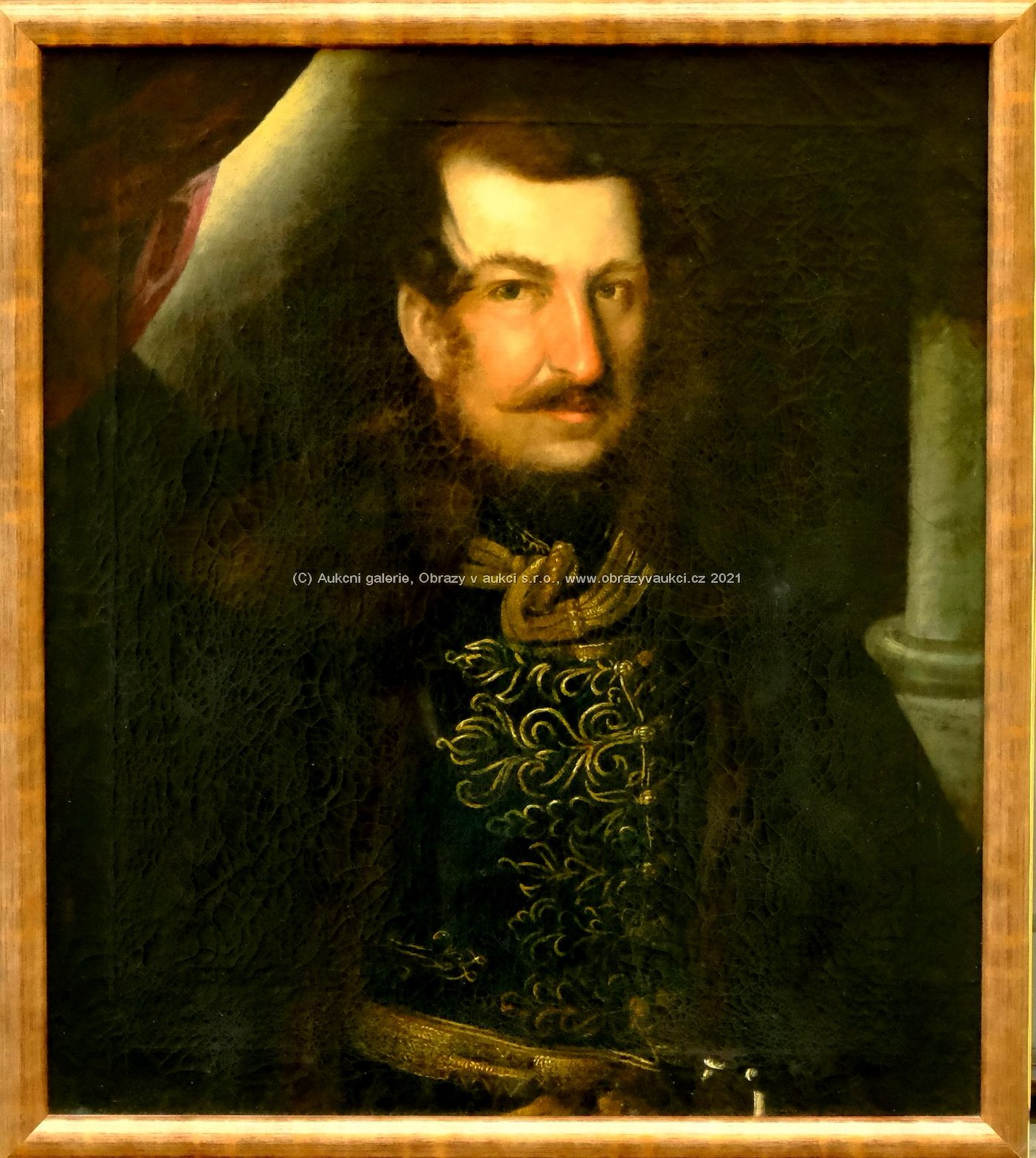 středoevropský malíř kolem poloviny 19. stol. - Portrét šlechtice