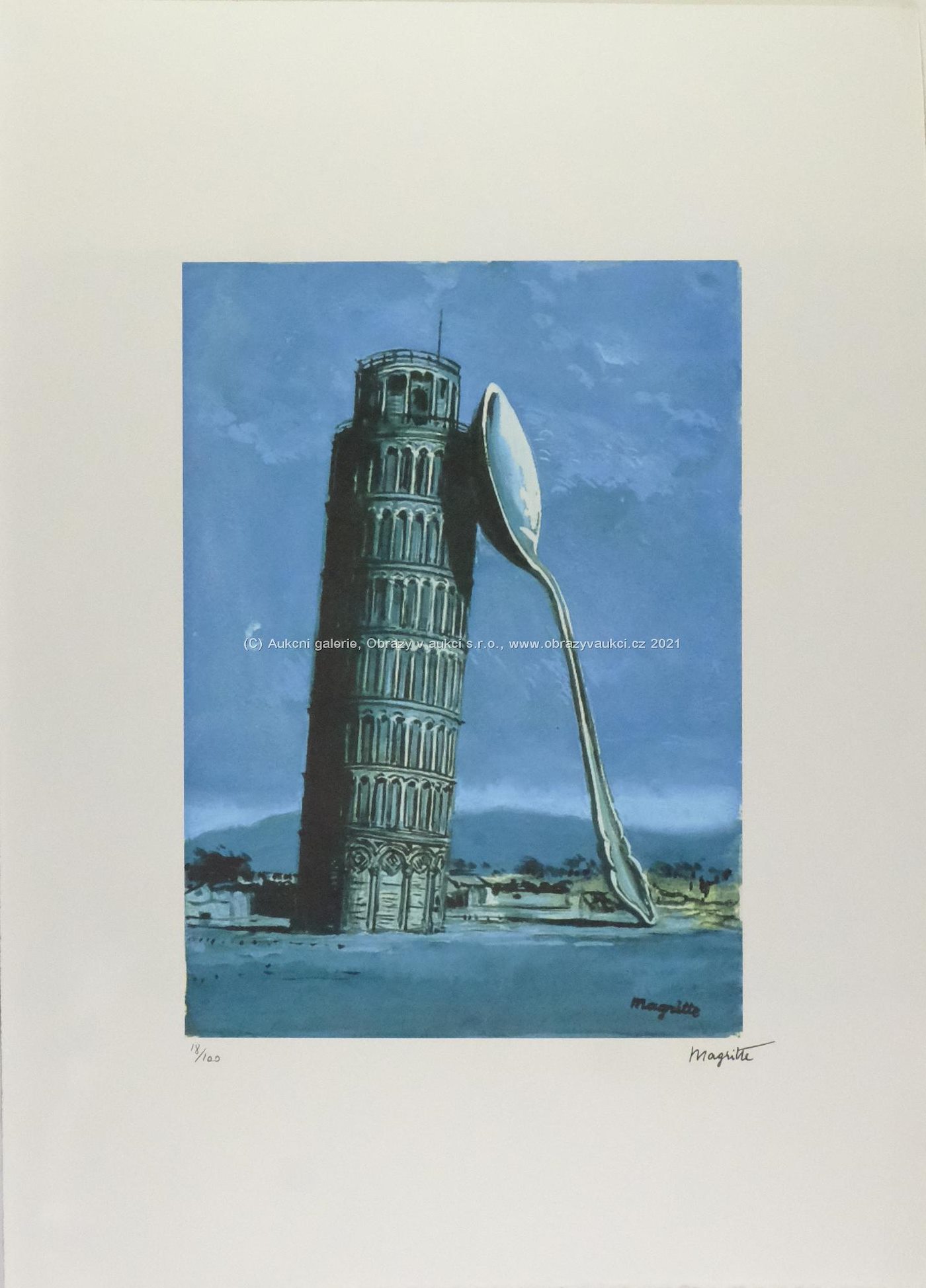 René Magritte - Night in Pisa