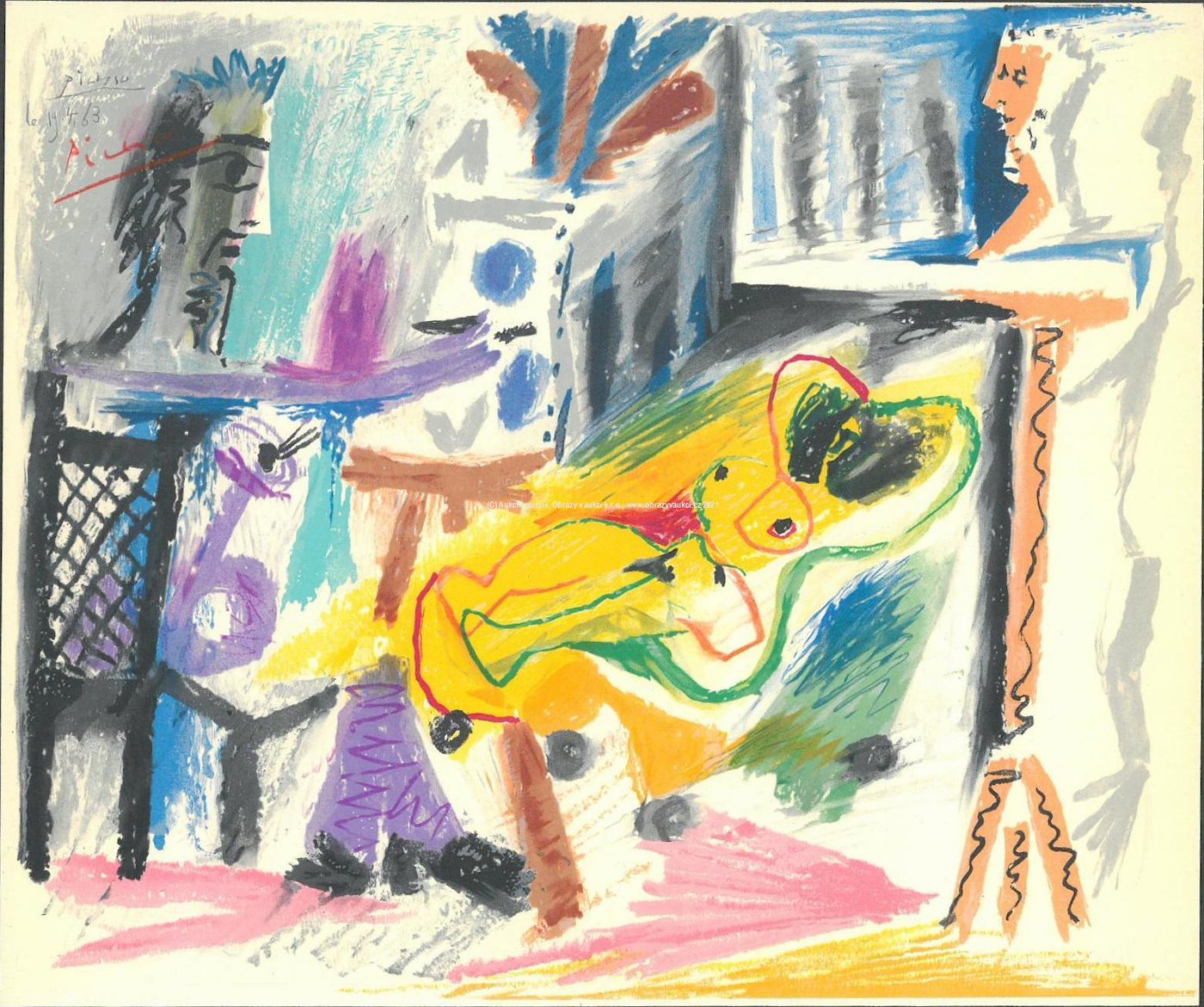 Pablo Picasso - Malíř a jeho modelka