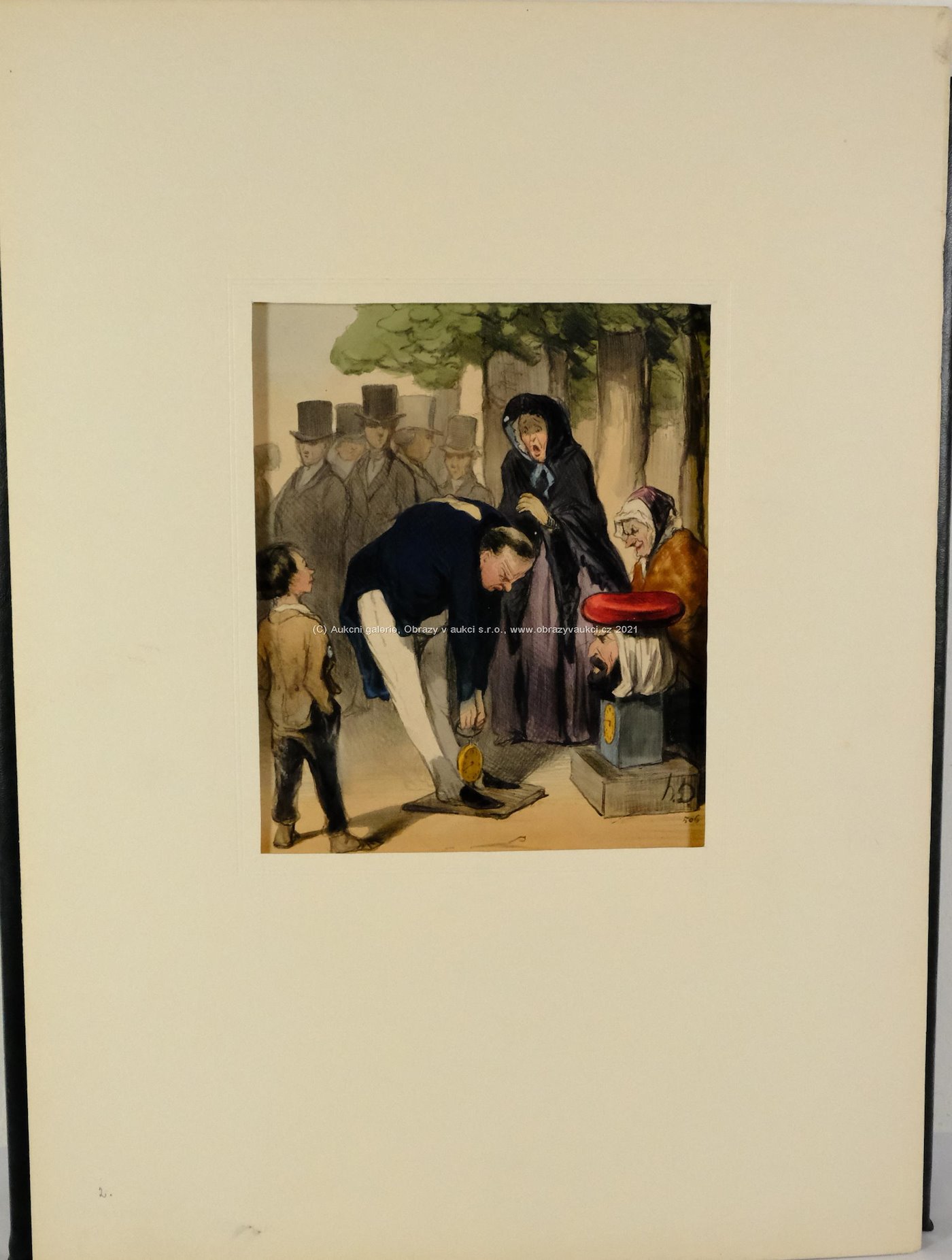 Honoré Daumier - Les plaisirs des Champs-Elysées
