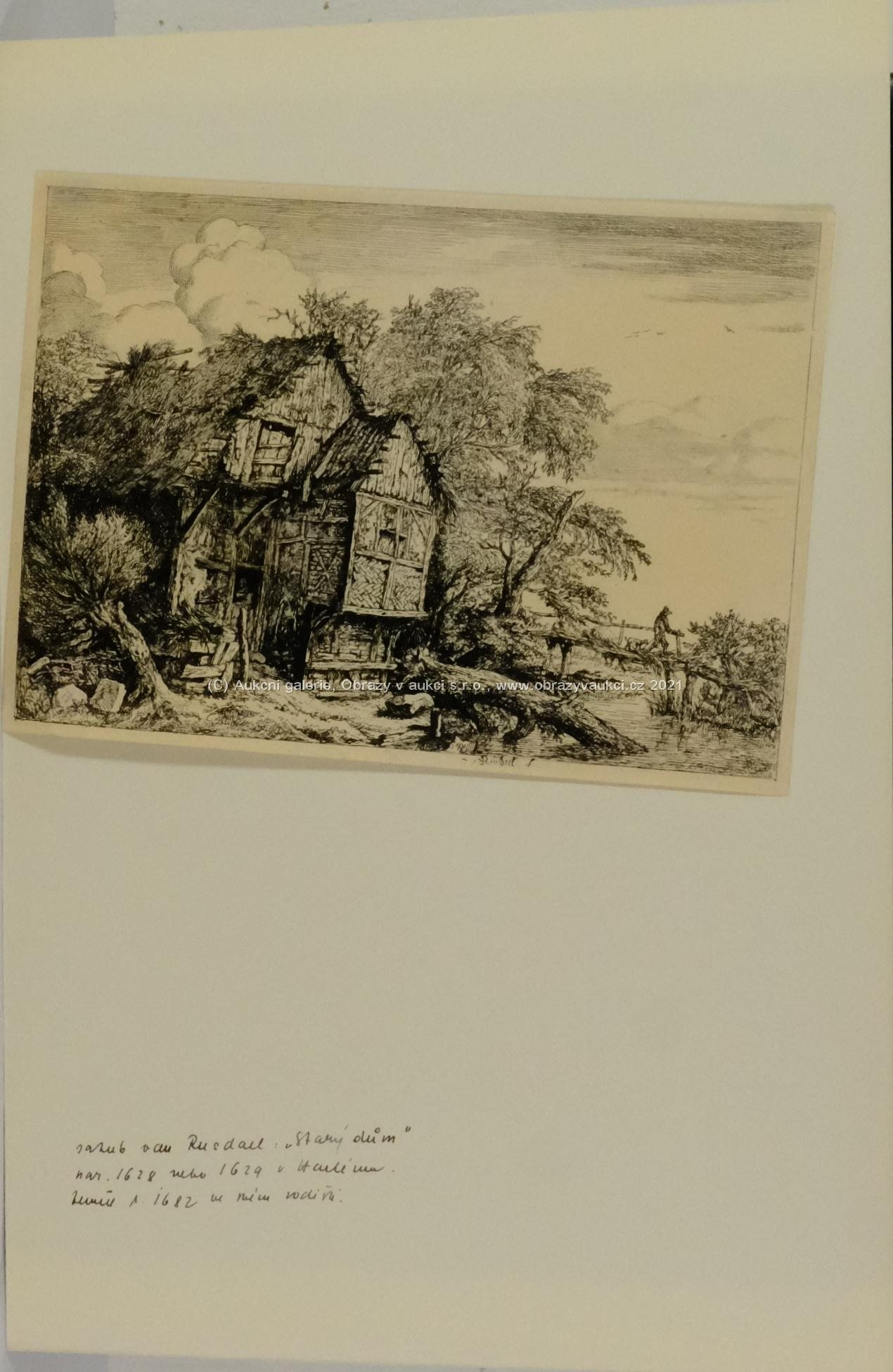 Jakob van Ruysdael, Melchior Haffner - Soubor 2 grafických listů