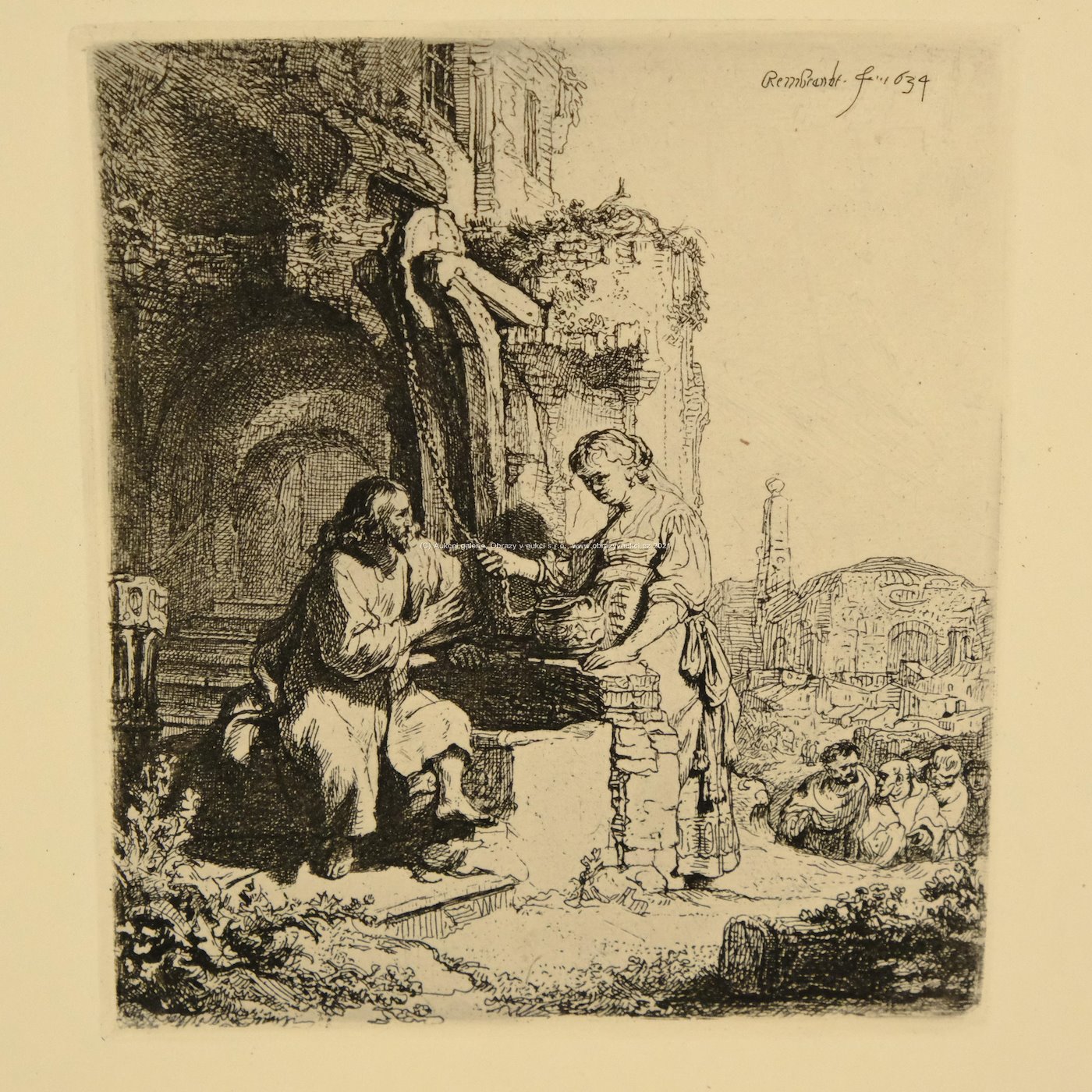 Rembrandt van Rijn - Kristus a samaritánka
