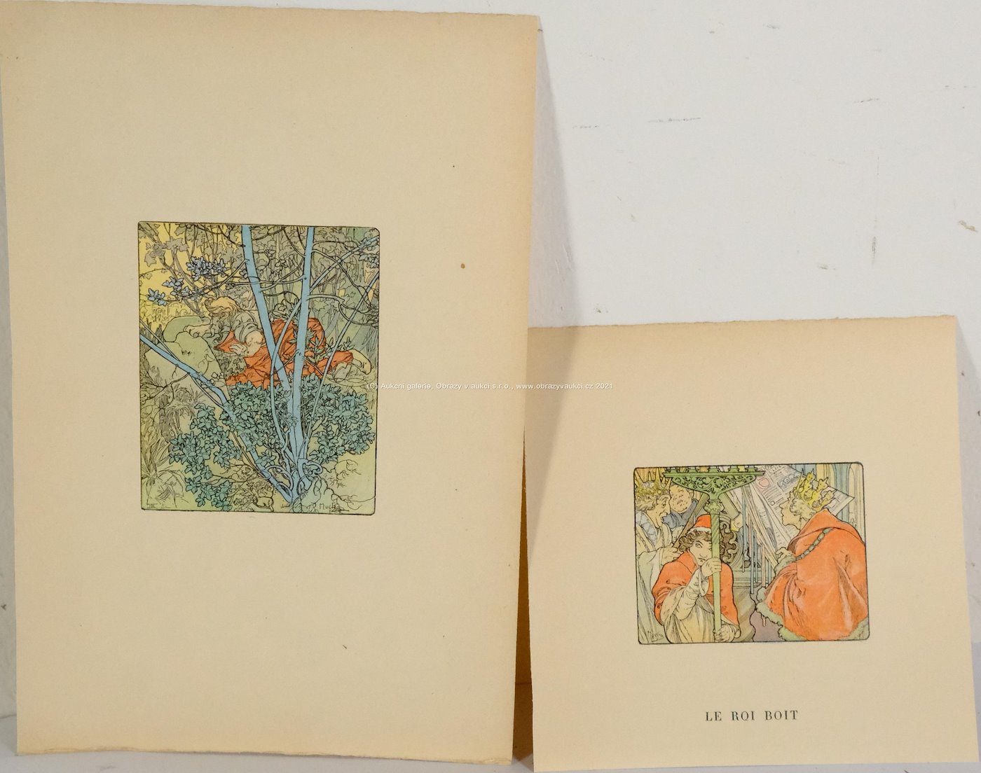 Alfons Mucha - Konvolut 2 grafických listů