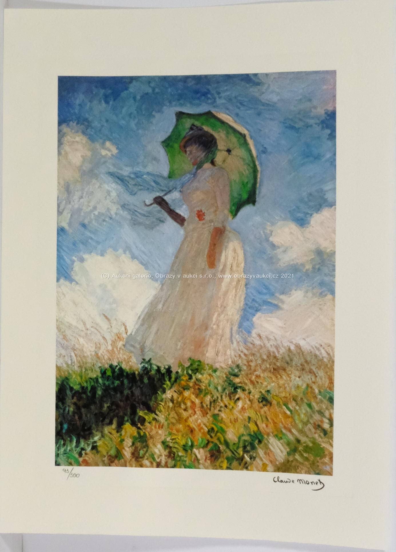 Claude Monet - Essai de figure en plein-air, Femme a l'ombrelle...
