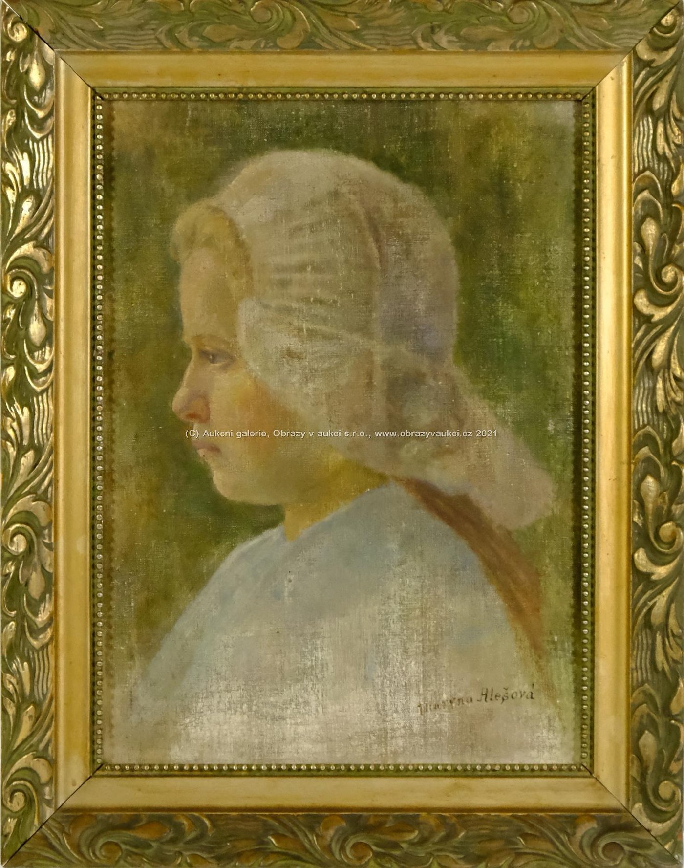 M. Alešová - Portrét dívky
