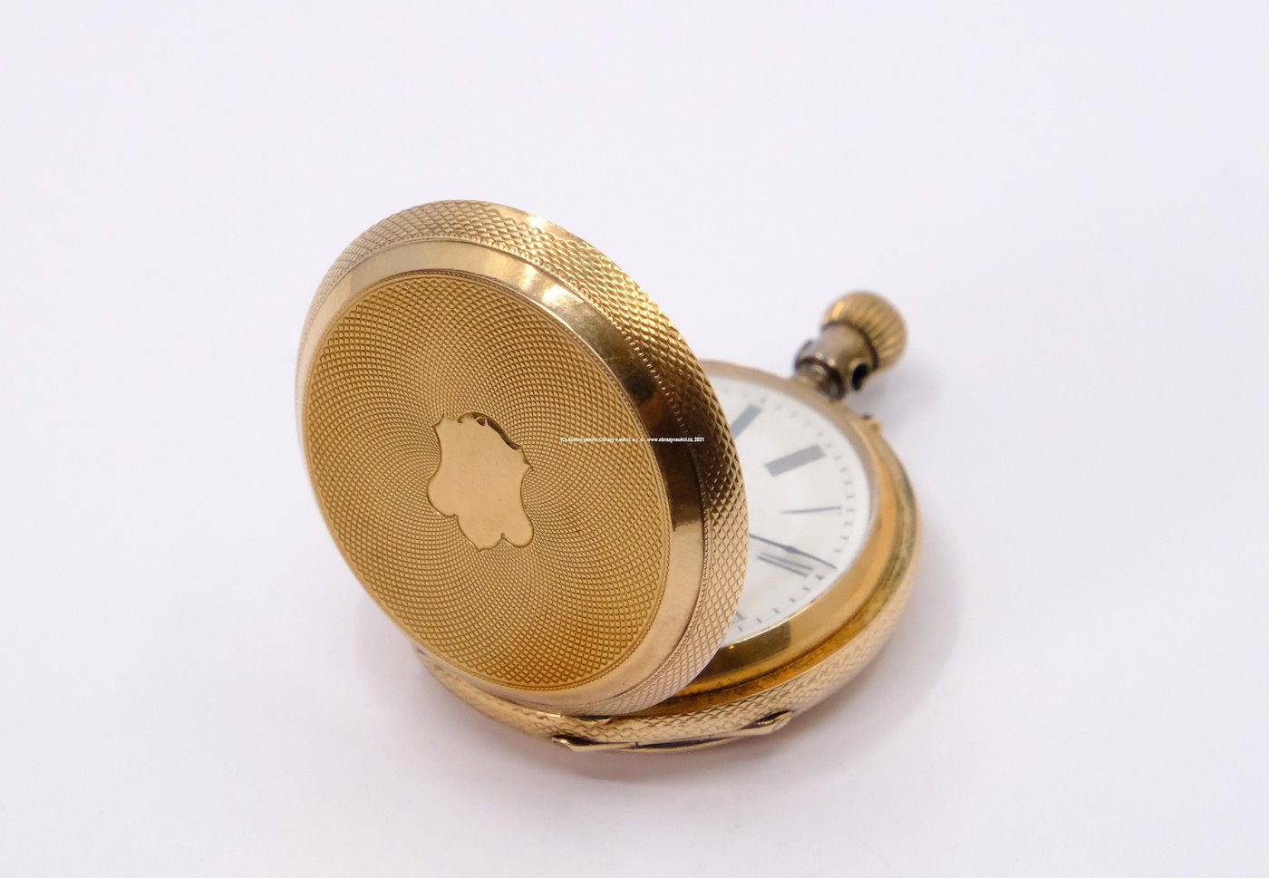 Rakousko - Uhersko po roce 1900 - Dámské kapesní hodinky tříplášťové (celozlaté), zlato 585/1000, značeno platnou puncovní značkou Z-29, hrubá hmotnost 34,82 g