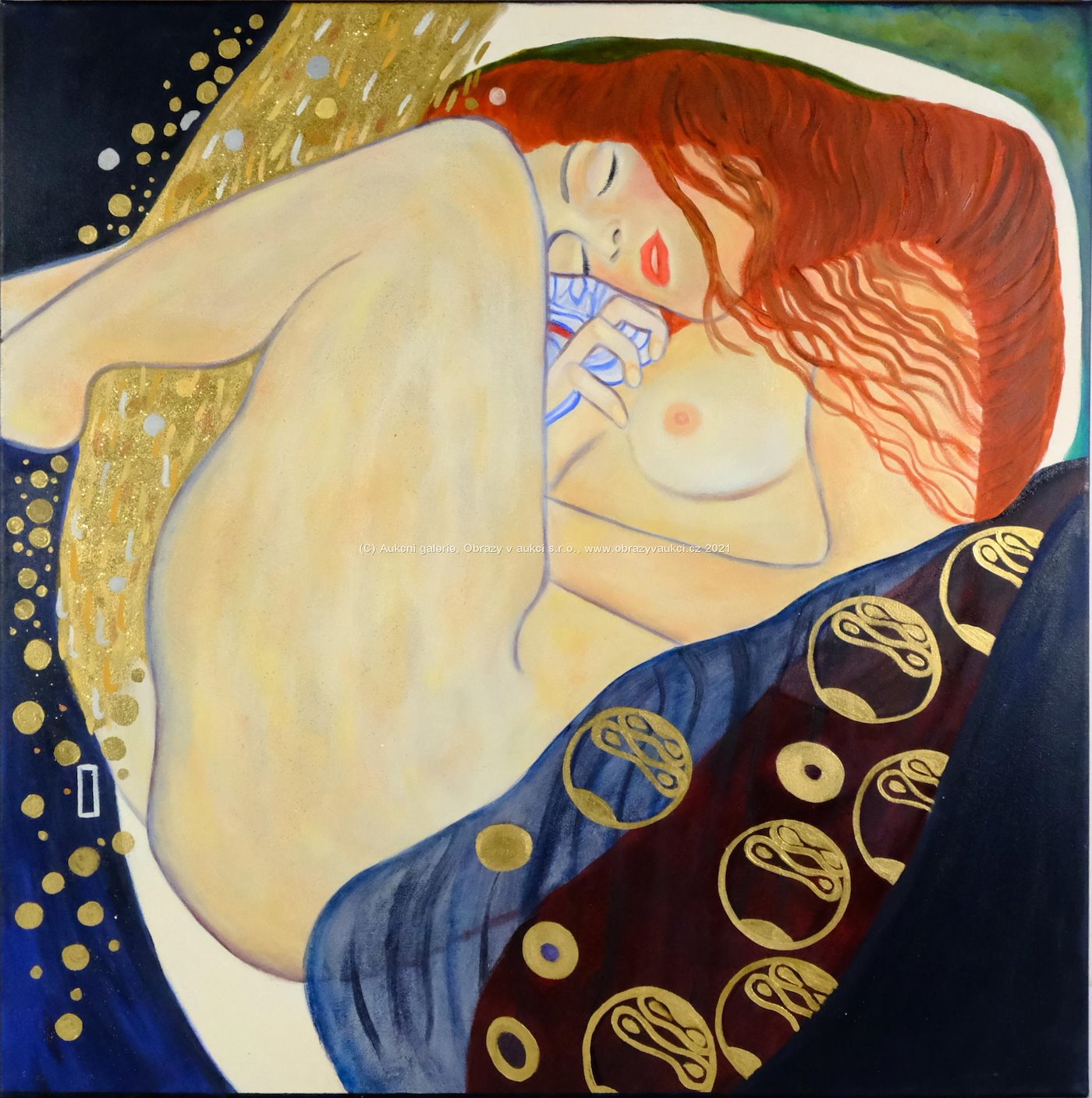 podle Gustava Klimta - Danae