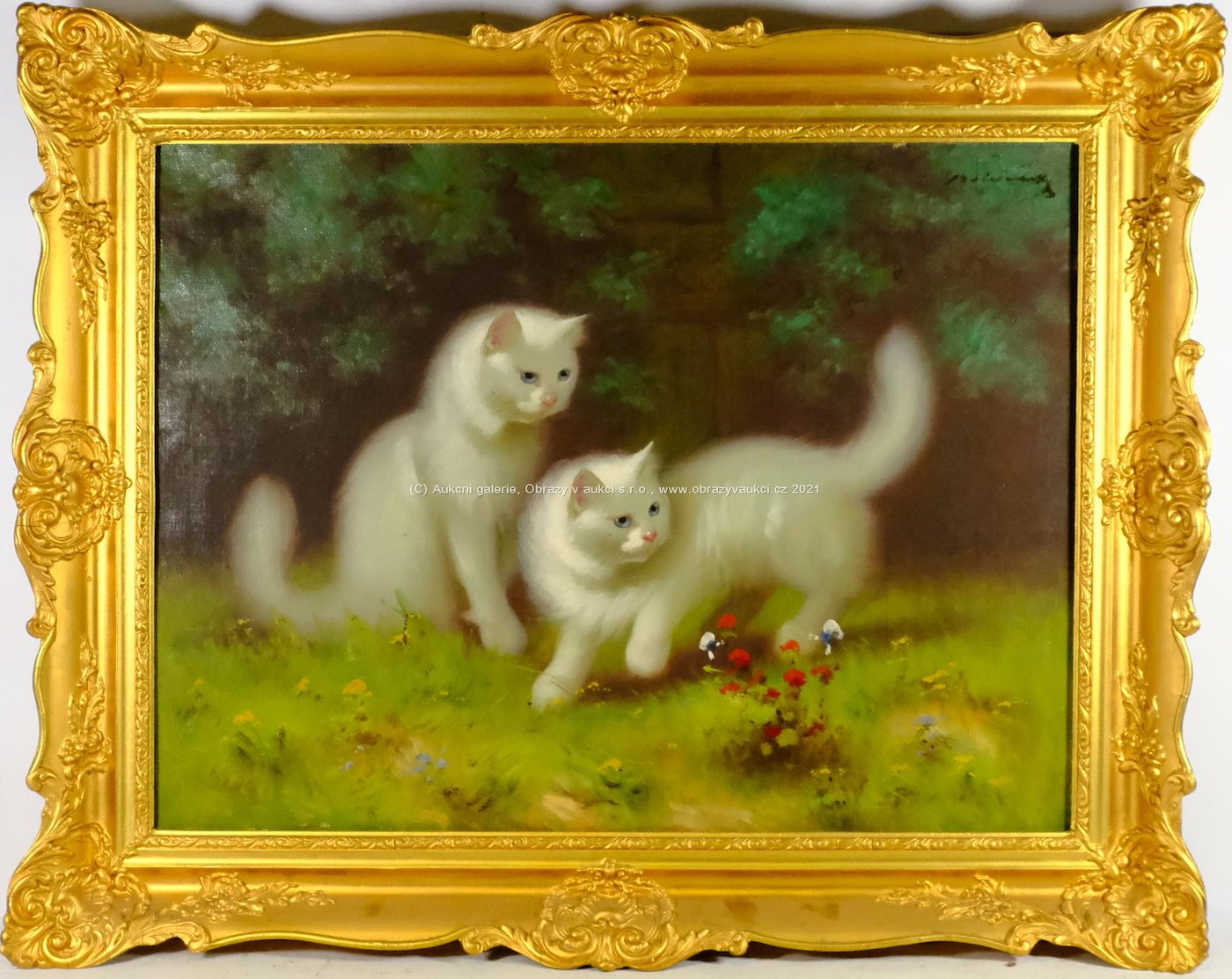Beno Boleradszky - Kočky v trávě