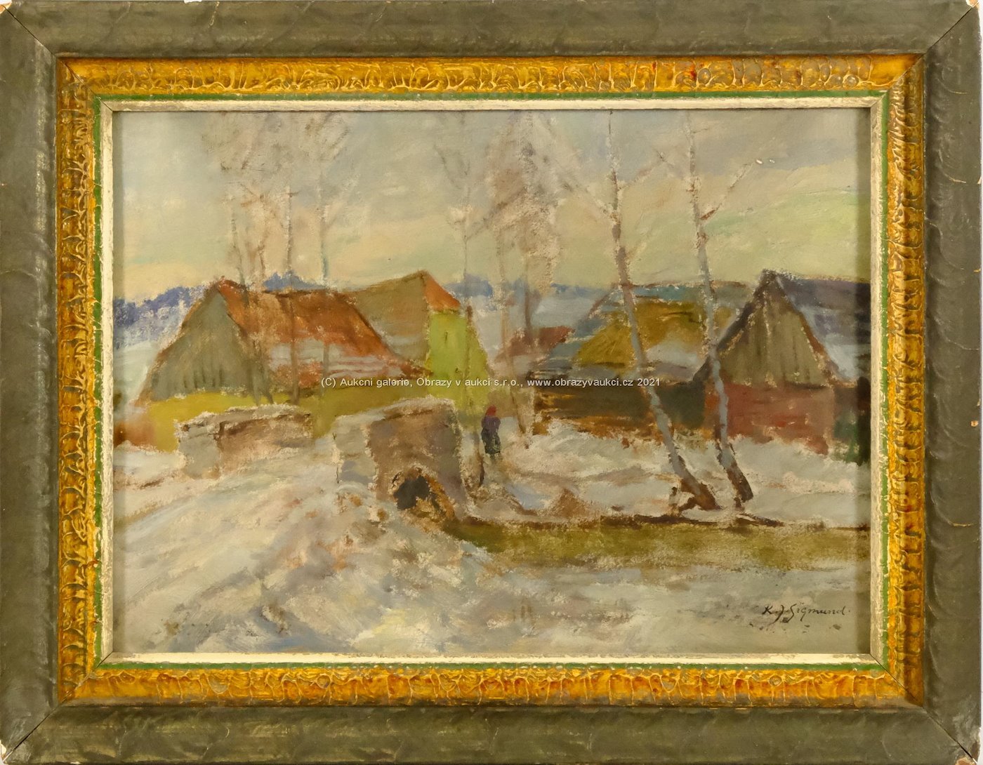 Karel Jan Sigmund - Zima na vesnici
