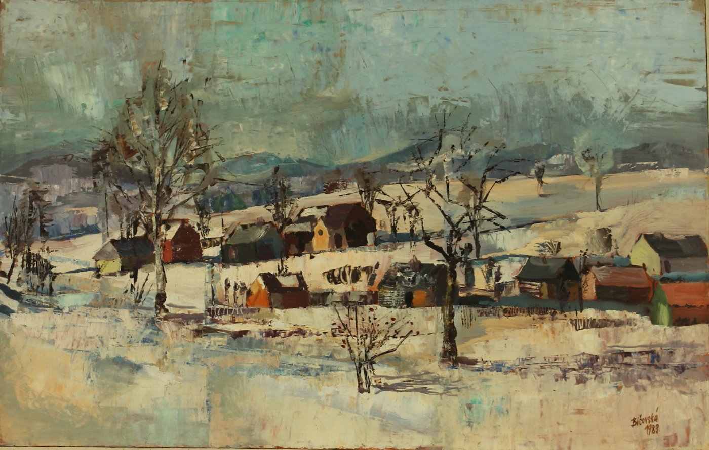 Jaroslava Bičovská - Zima na vesnici