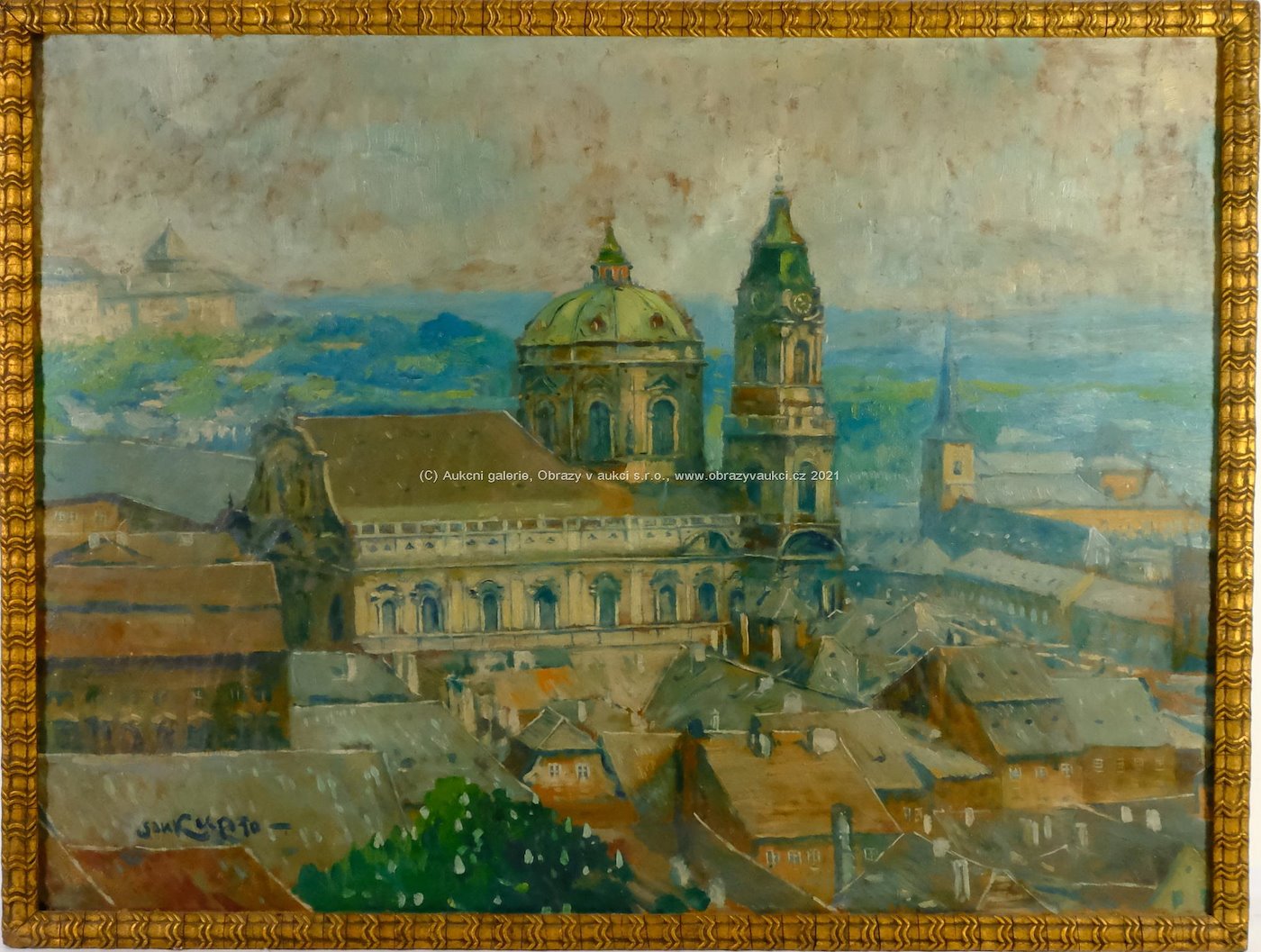 Soukup - Panorama ze staré Prahy