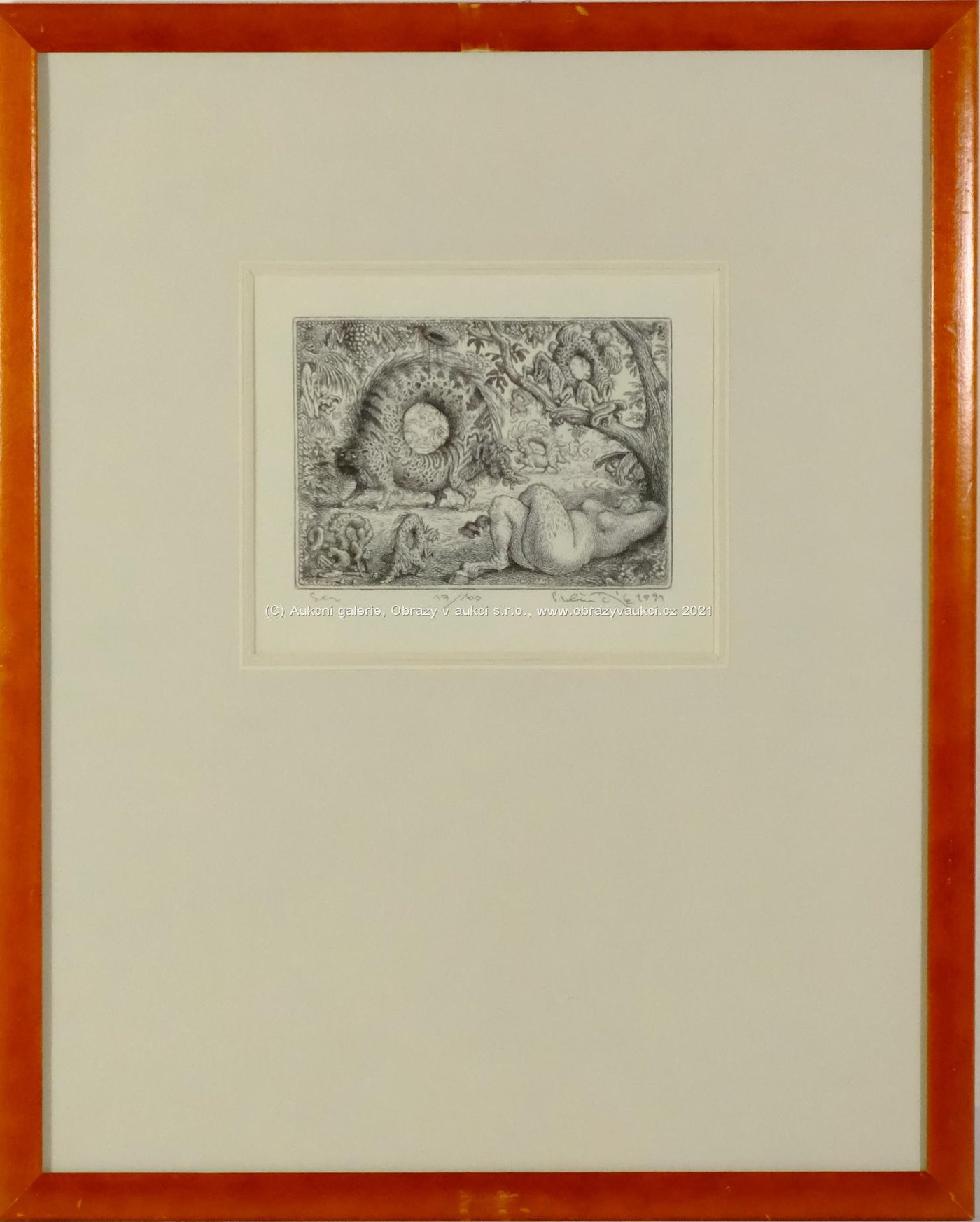 Peter Klúčik - Triptych - Sen, Ex libris Heinrich Klebes a Ex libris Luigi Bergomi