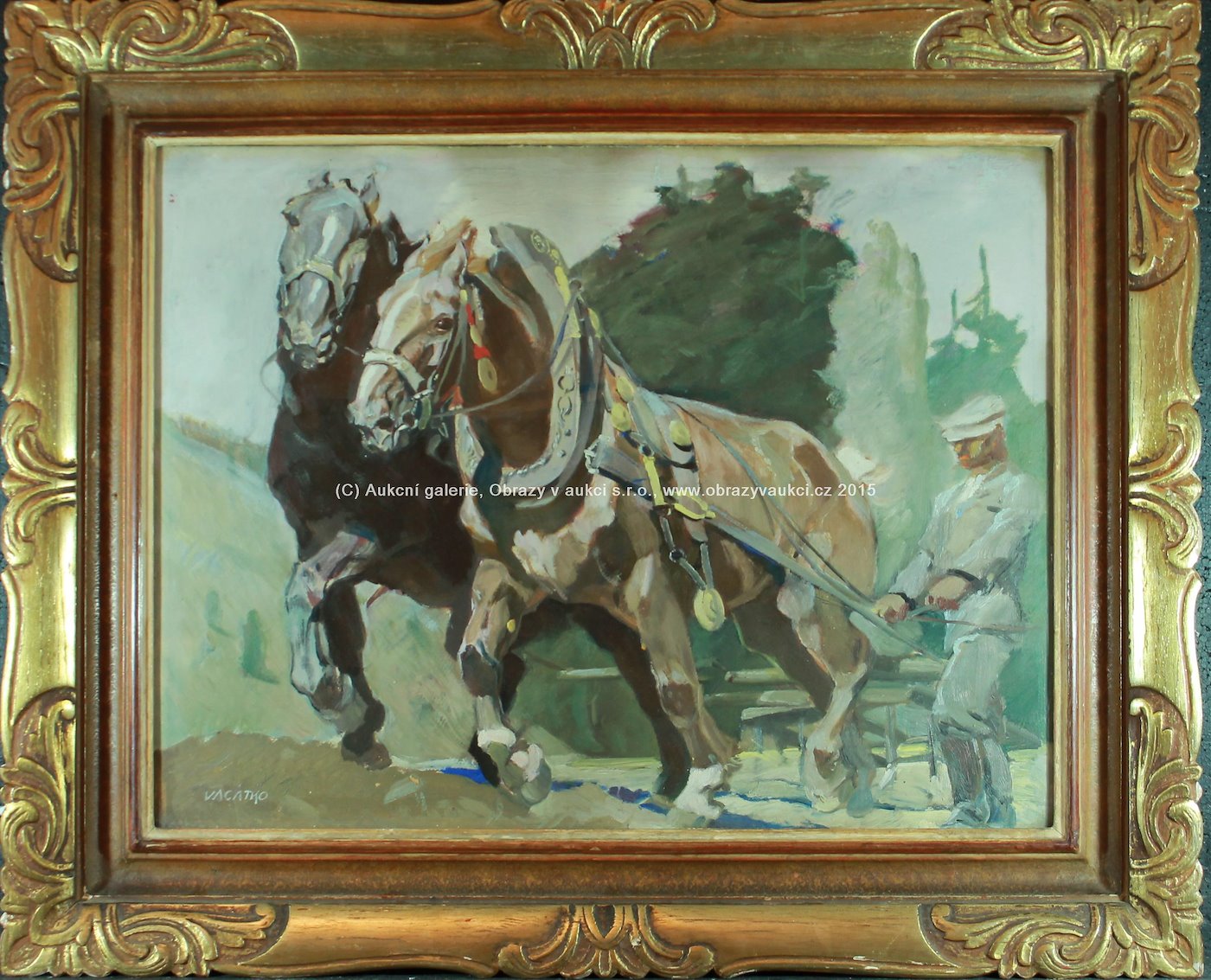 Ludvík Vacátko - S koňmi na poli