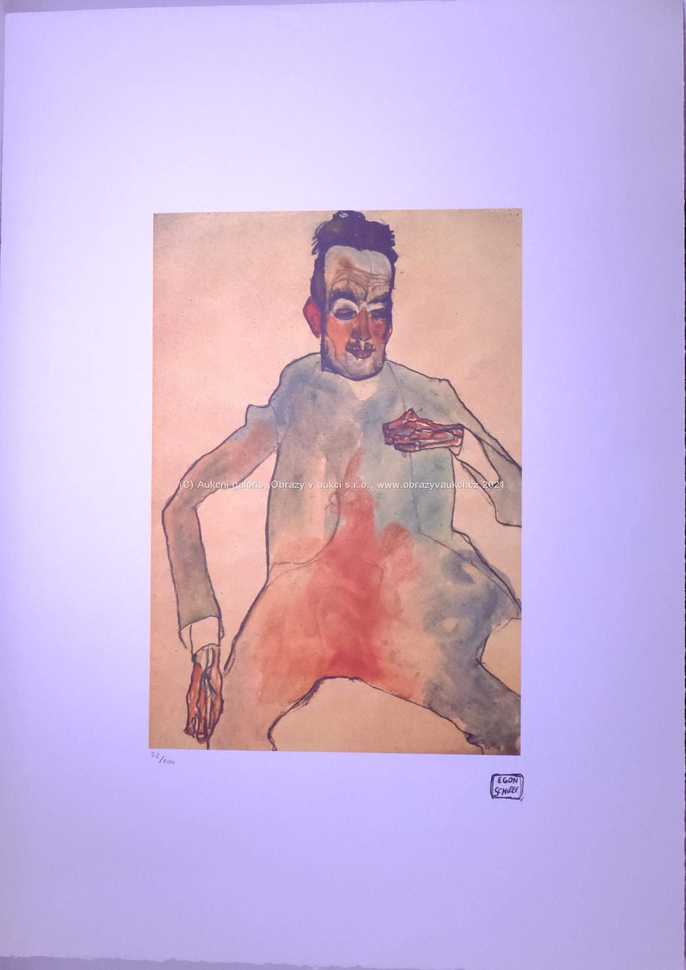 Egon Schiele - Mužská postava