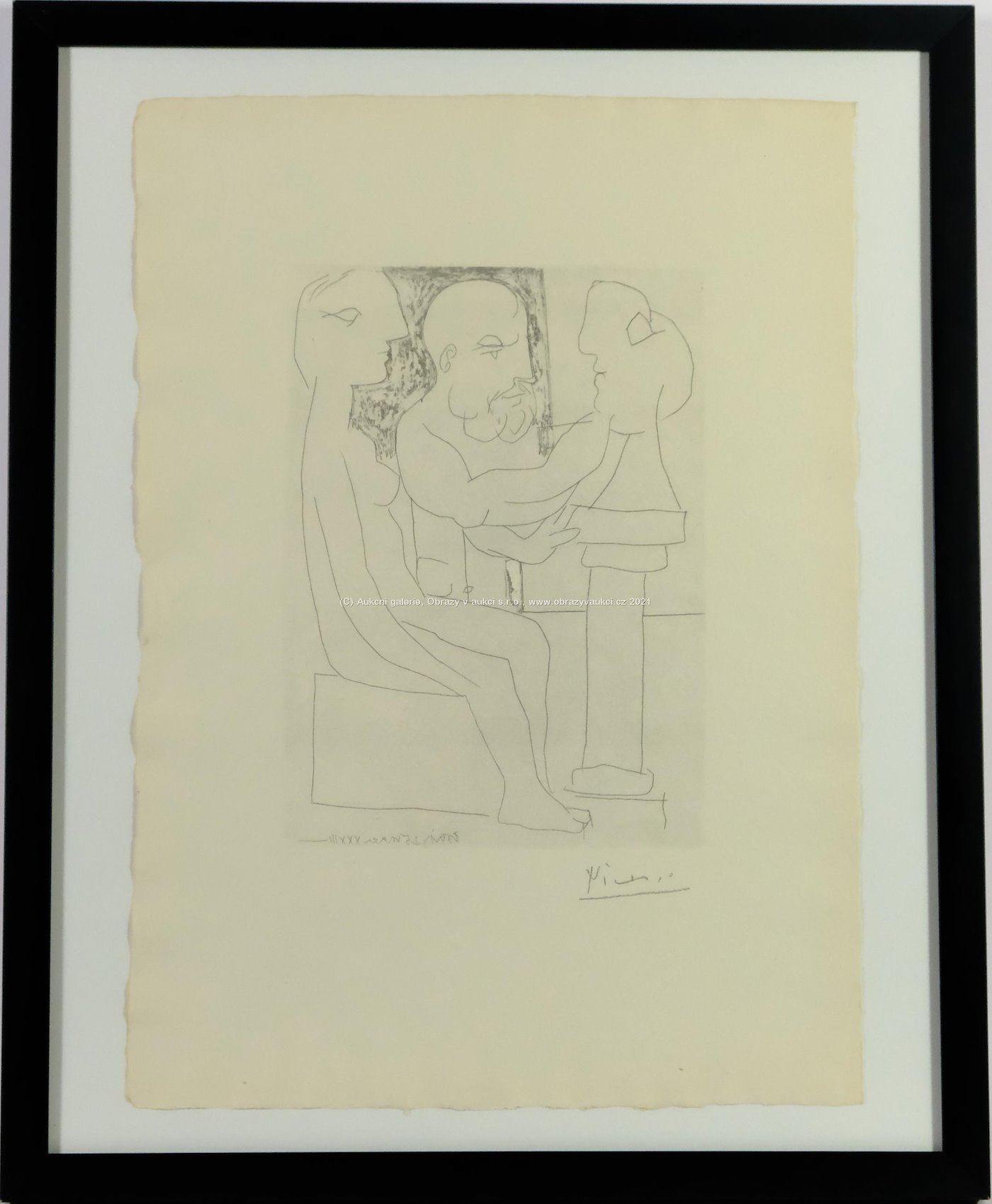 Pablo Picasso - Vieux Sculpteur au travail