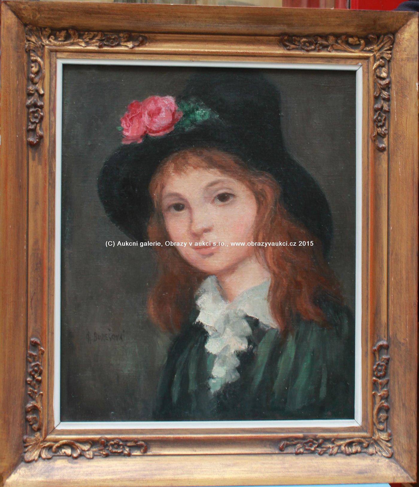 Charlotta Burešová - Děvče s kloboukem