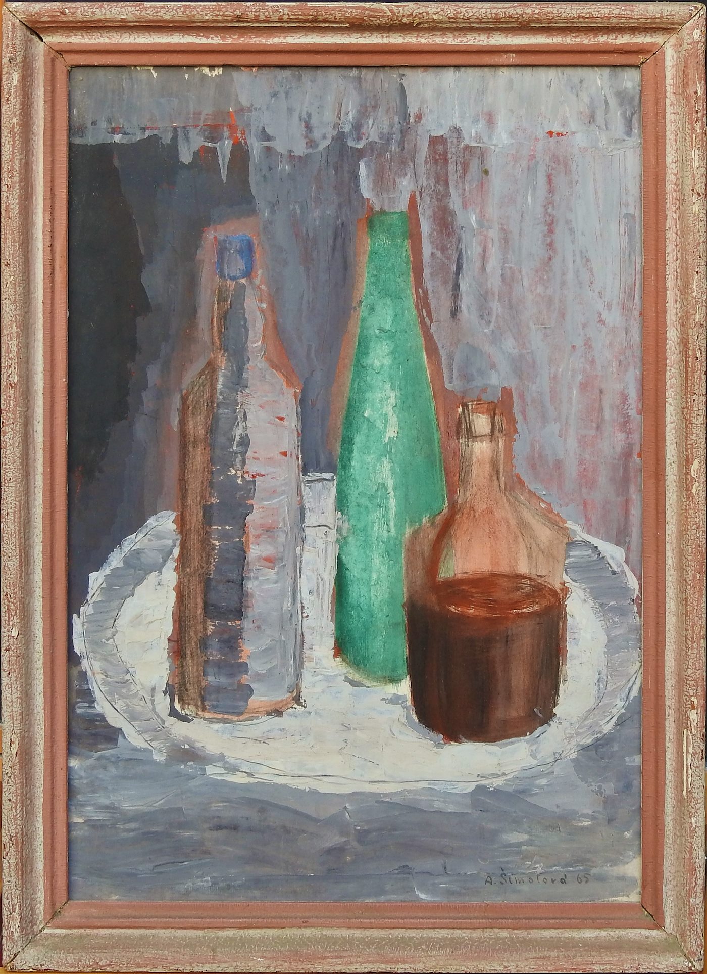 Adriena Šimotová - Zátiší s lahvemi