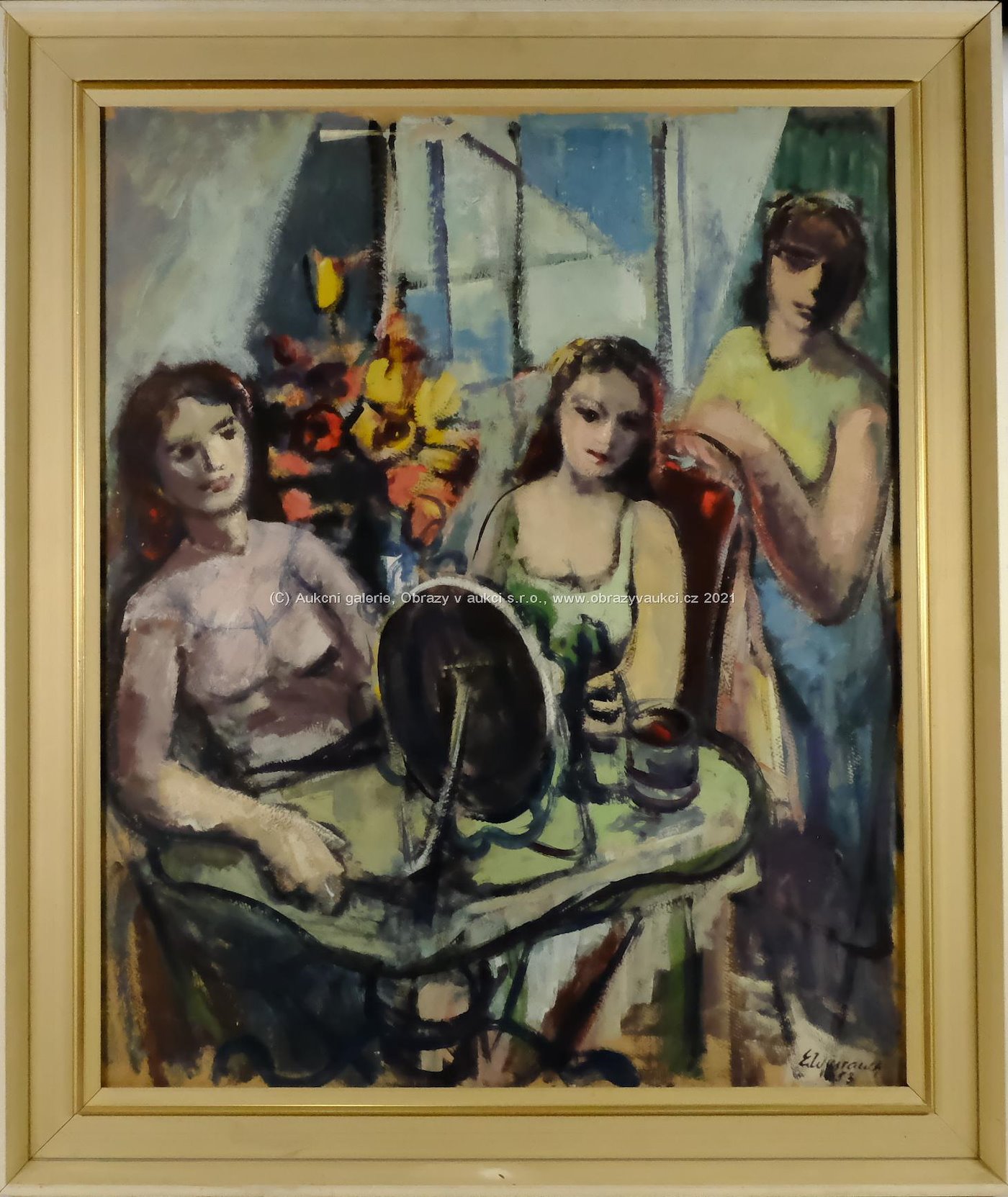 Emil Weirauch - Ranní toaleta tří dívek