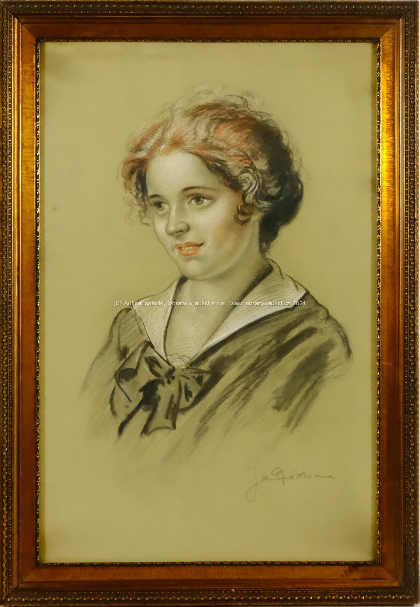 Jan Dědina - Portrét dívky