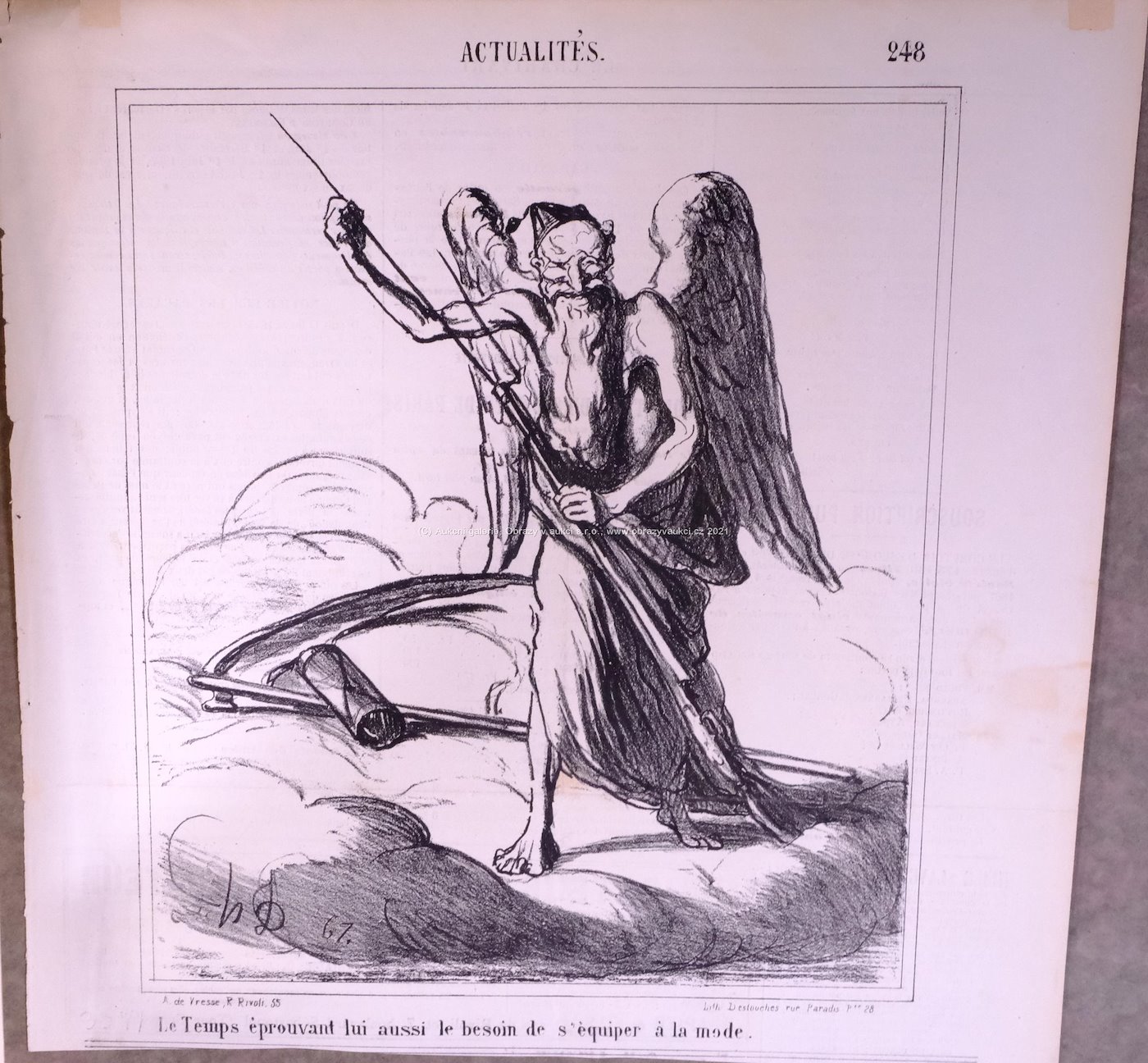 Honoré Daumier - Konvolut 2 grafických listů I.