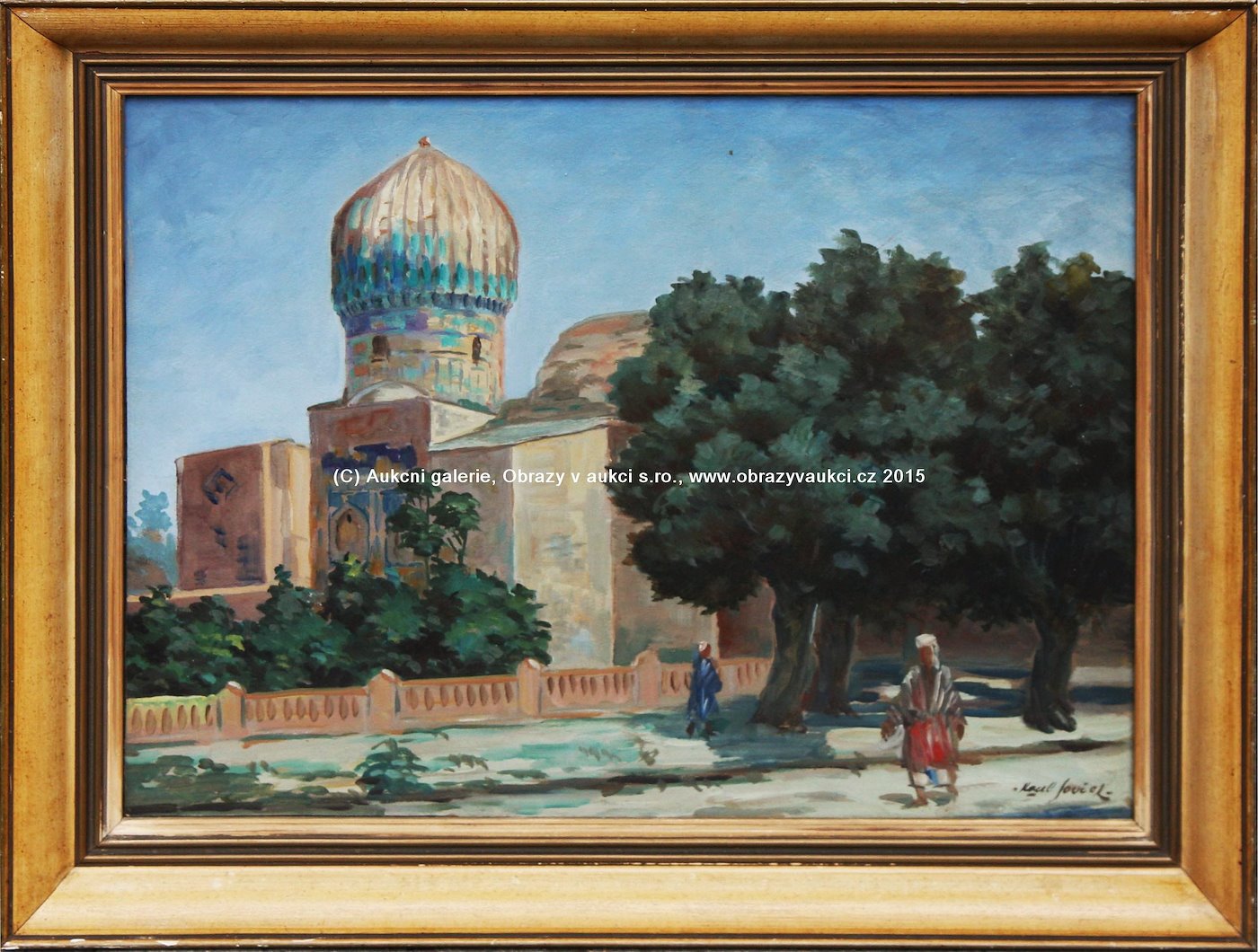 Karel Souček (*1885) - Mešita Gur Emir v Samarkandu