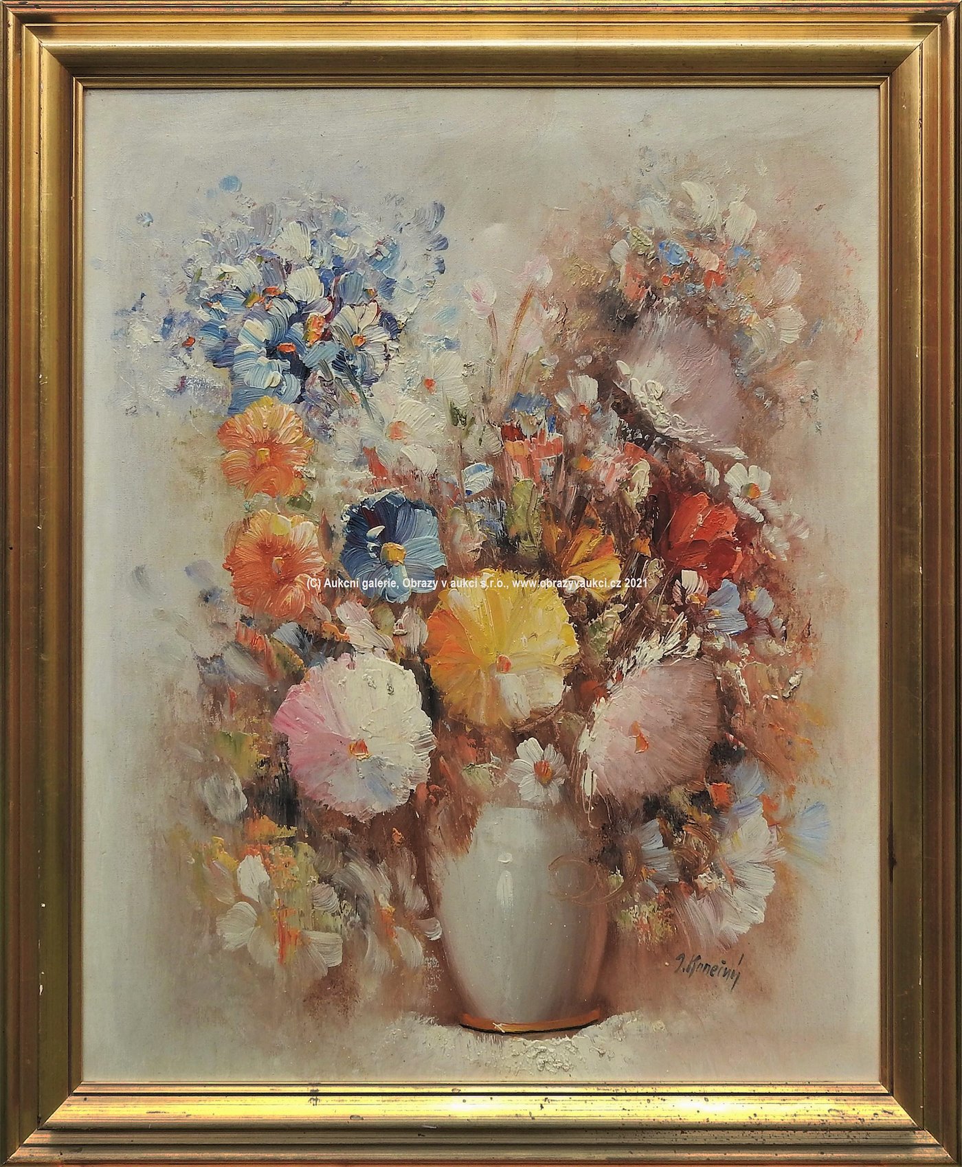 Josef Konečný - Váza s lučním kvítím